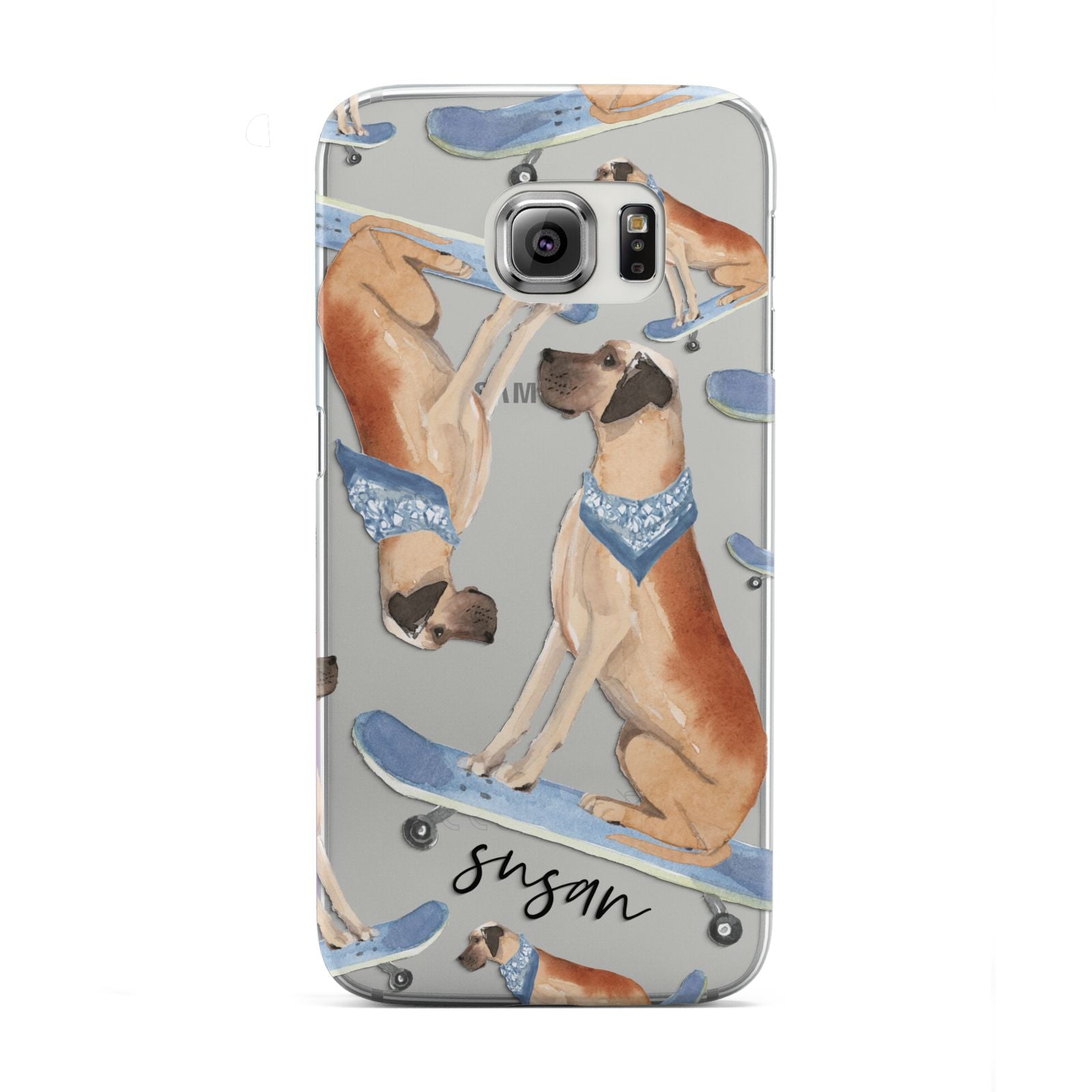 Personalised Great Dane Samsung Galaxy S6 Edge Case