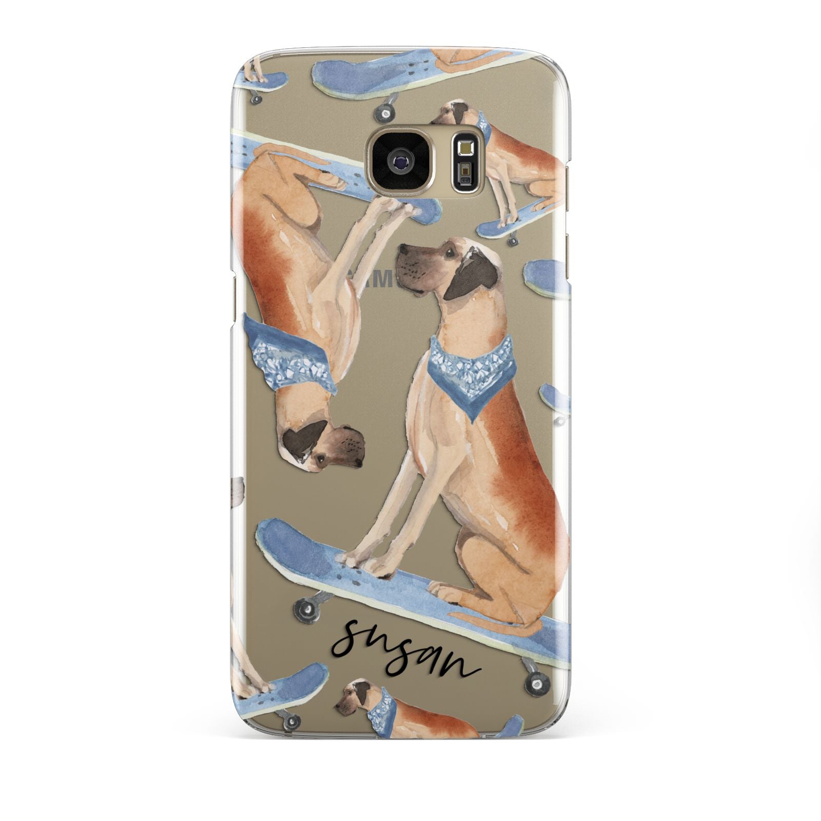 Personalised Great Dane Samsung Galaxy S7 Edge Case