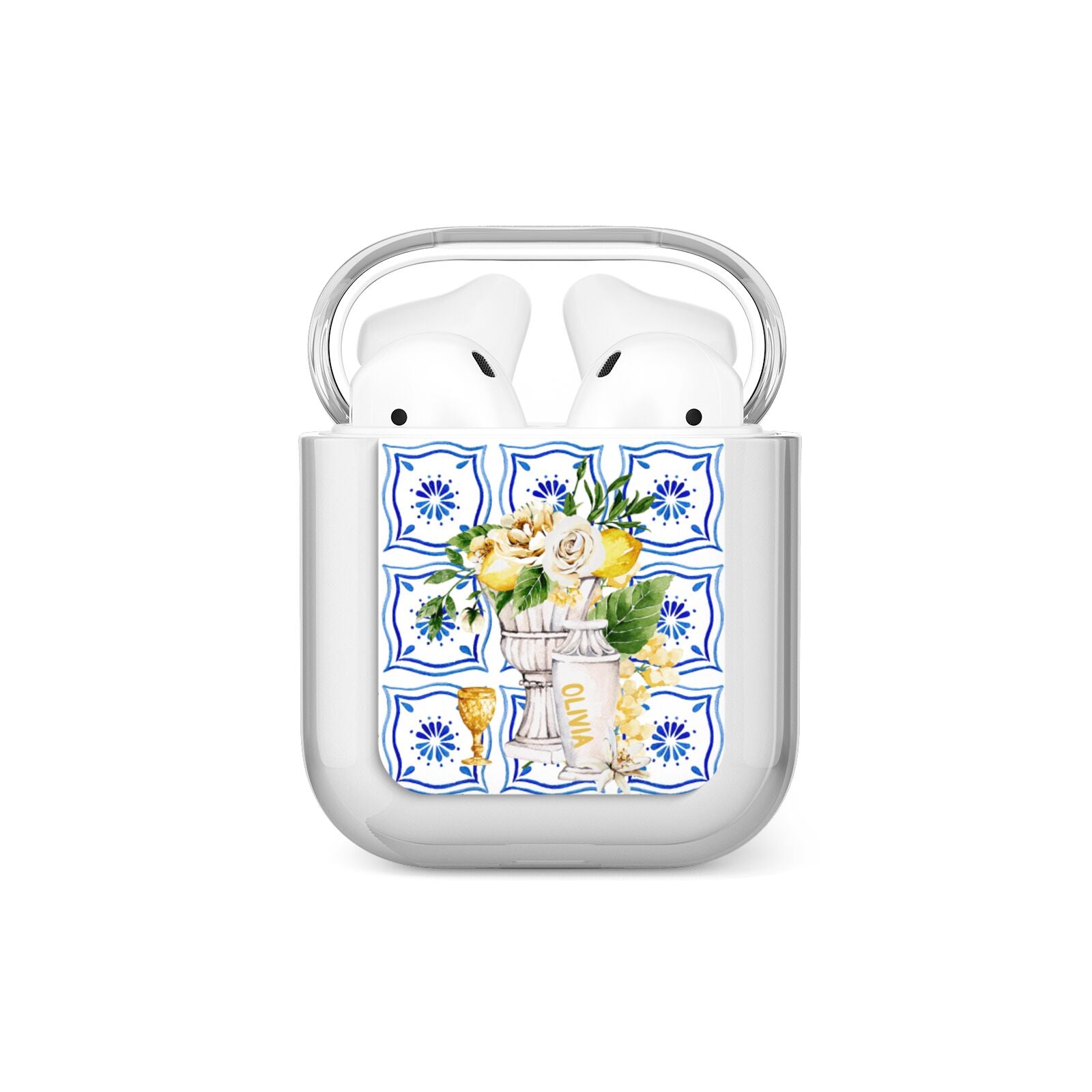 Personalised Greek Tiles AirPods Case