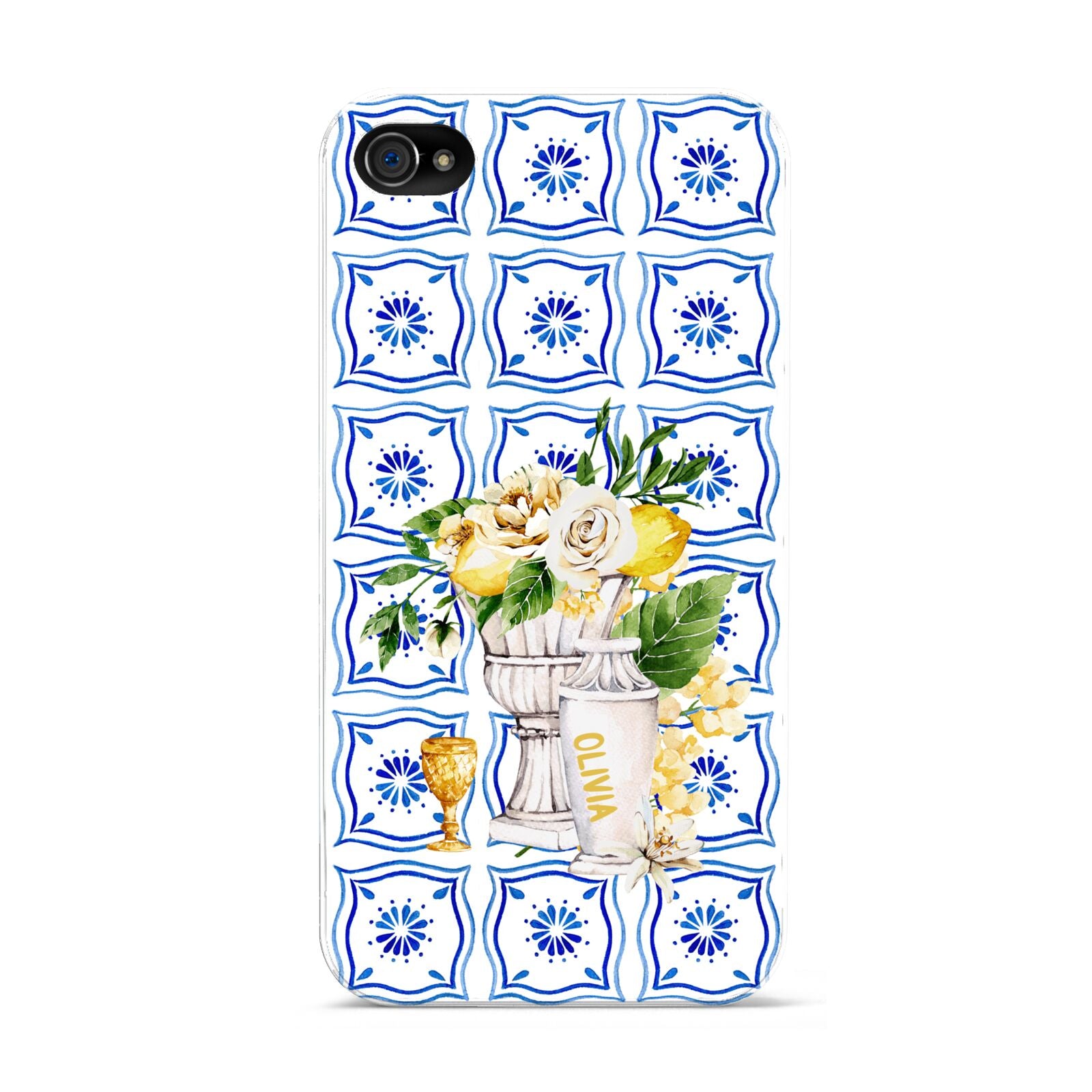 Personalised Greek Tiles Apple iPhone 4s Case