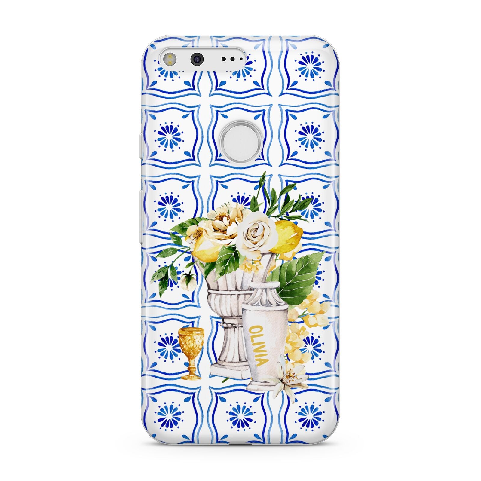 Personalised Greek Tiles Google Pixel Case