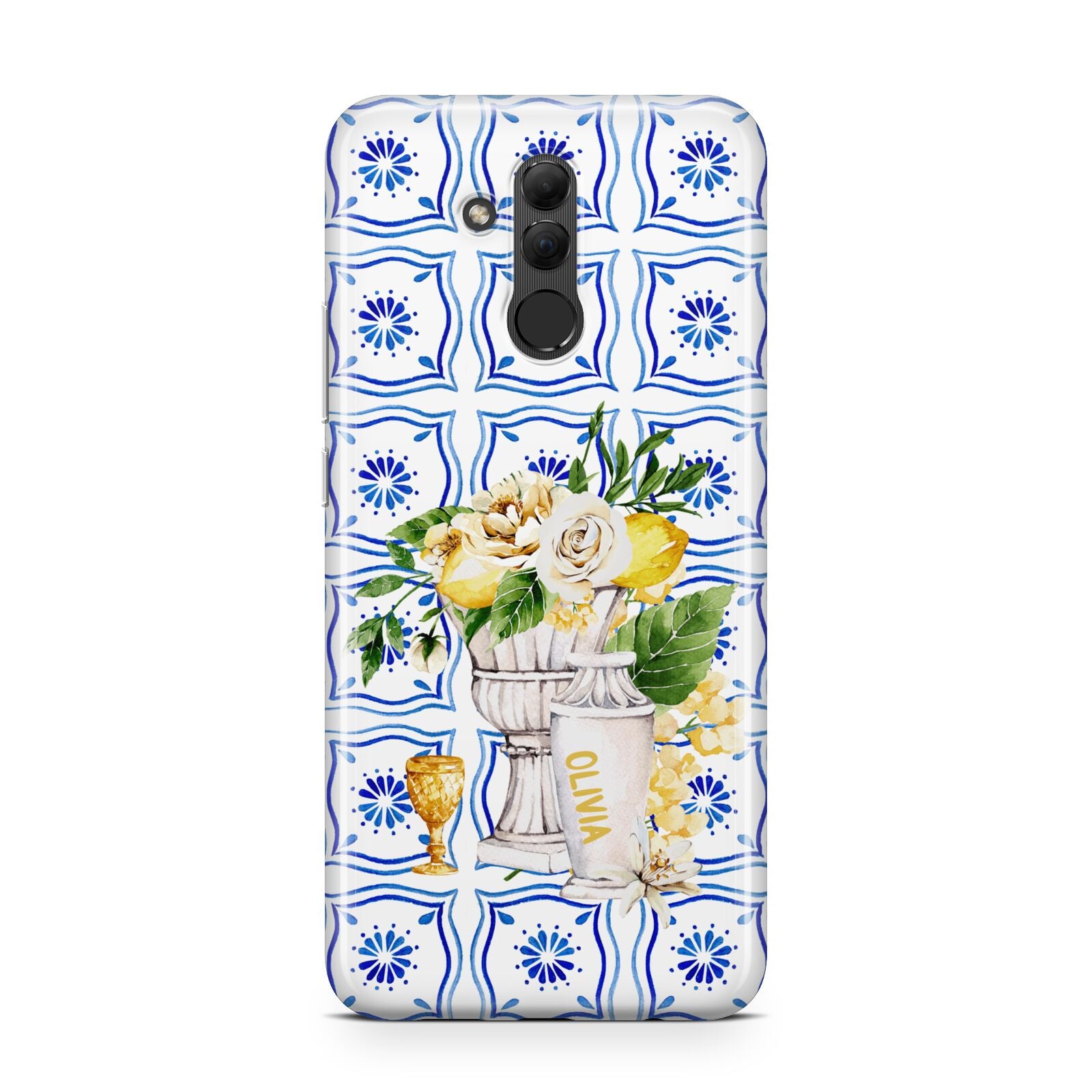 Personalised Greek Tiles Huawei Mate 20 Lite