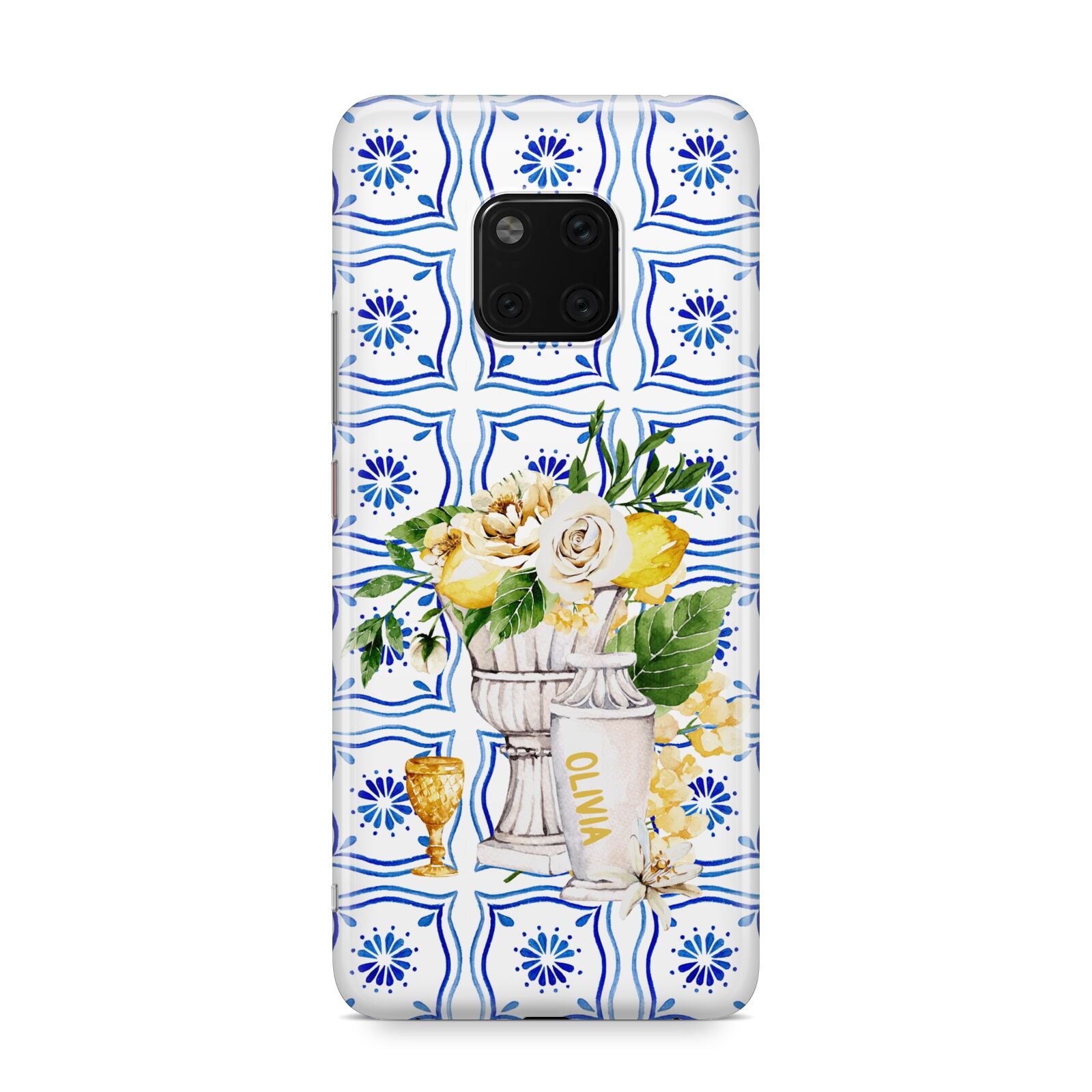 Personalised Greek Tiles Huawei Mate 20 Pro Phone Case