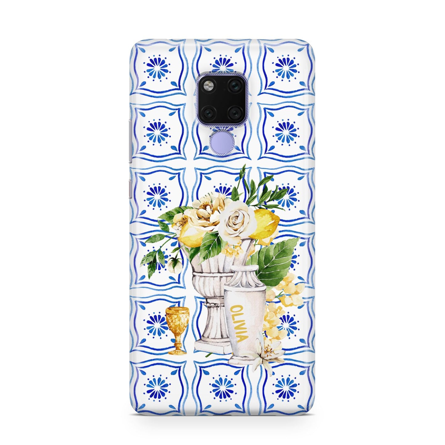 Personalised Greek Tiles Huawei Mate 20X Phone Case