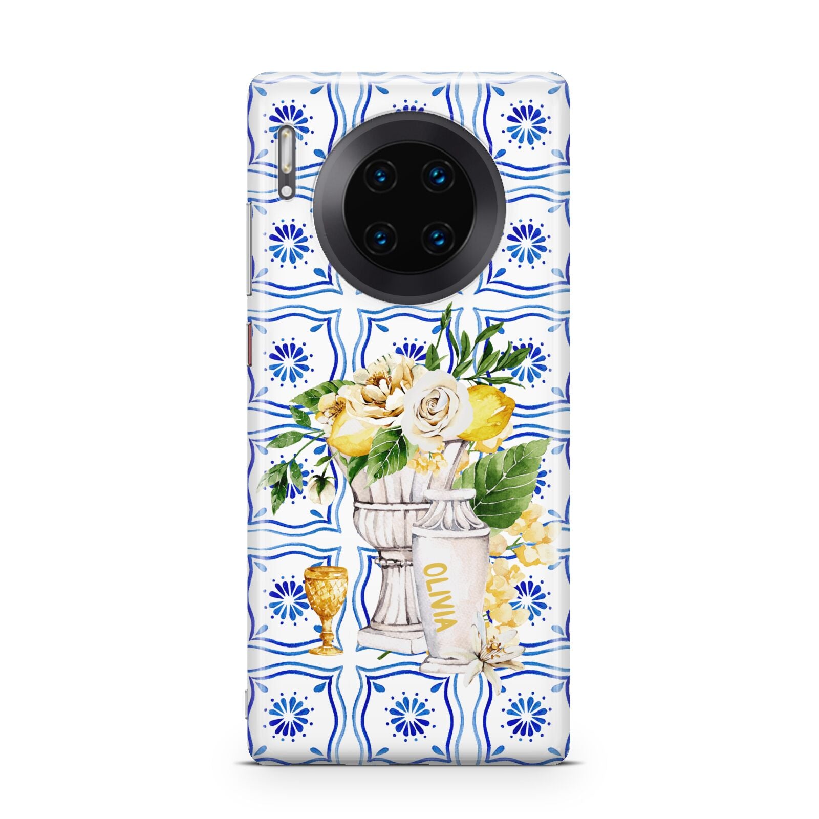 Personalised Greek Tiles Huawei Mate 30 Pro Phone Case