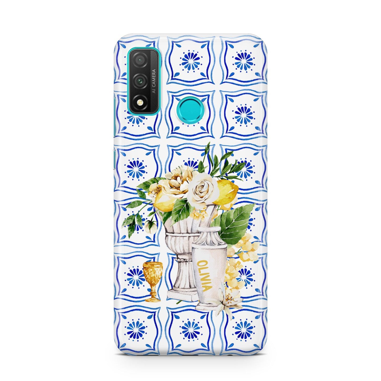 Personalised Greek Tiles Huawei P Smart 2020