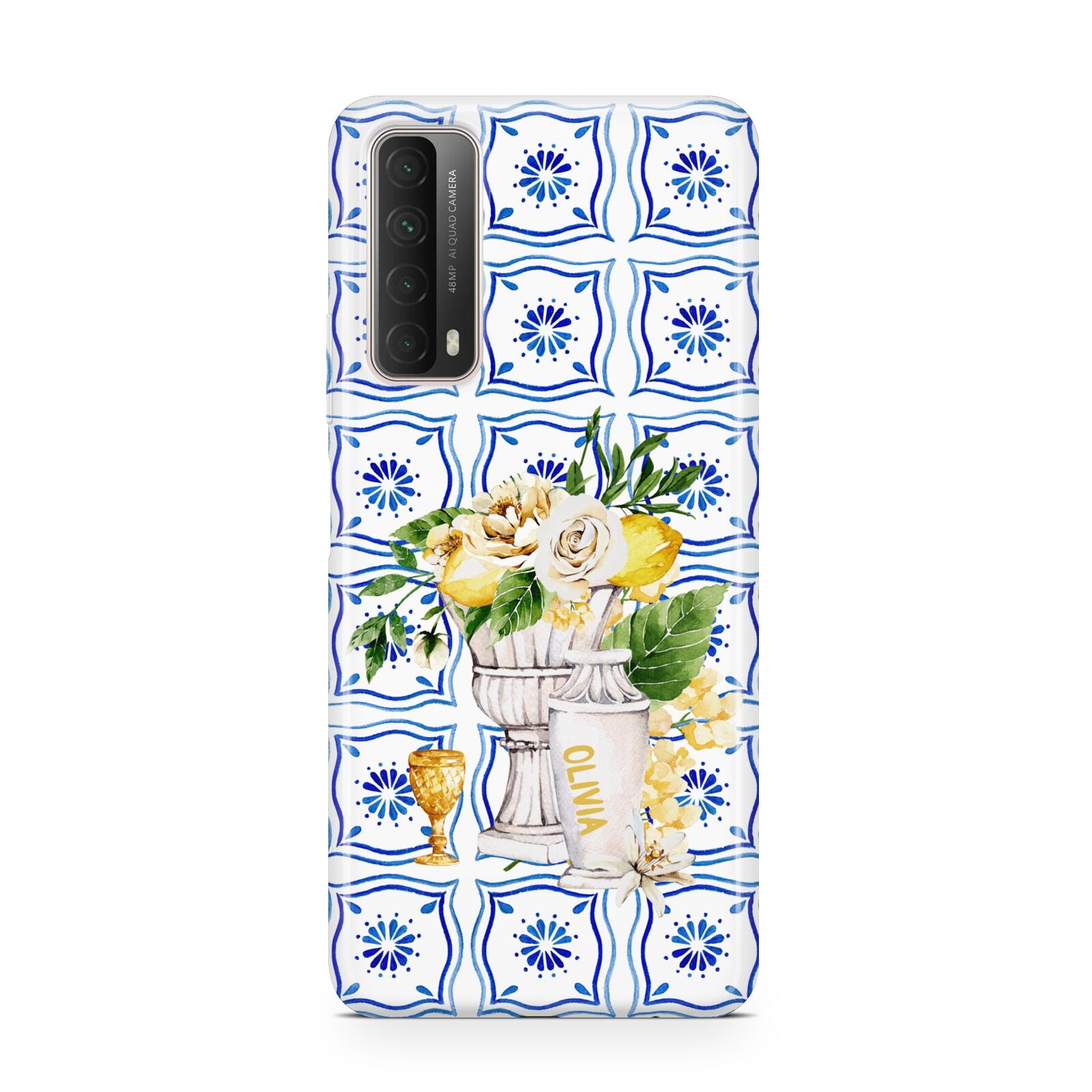 Personalised Greek Tiles Huawei P Smart 2021