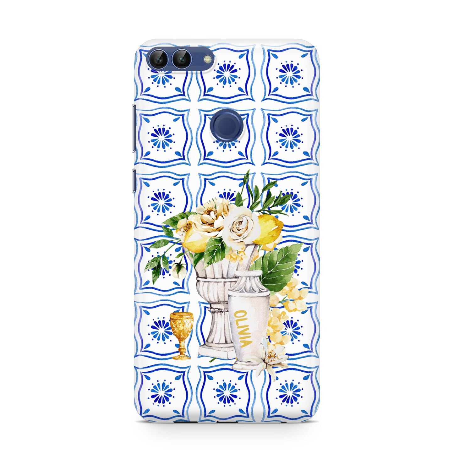 Personalised Greek Tiles Huawei P Smart Case