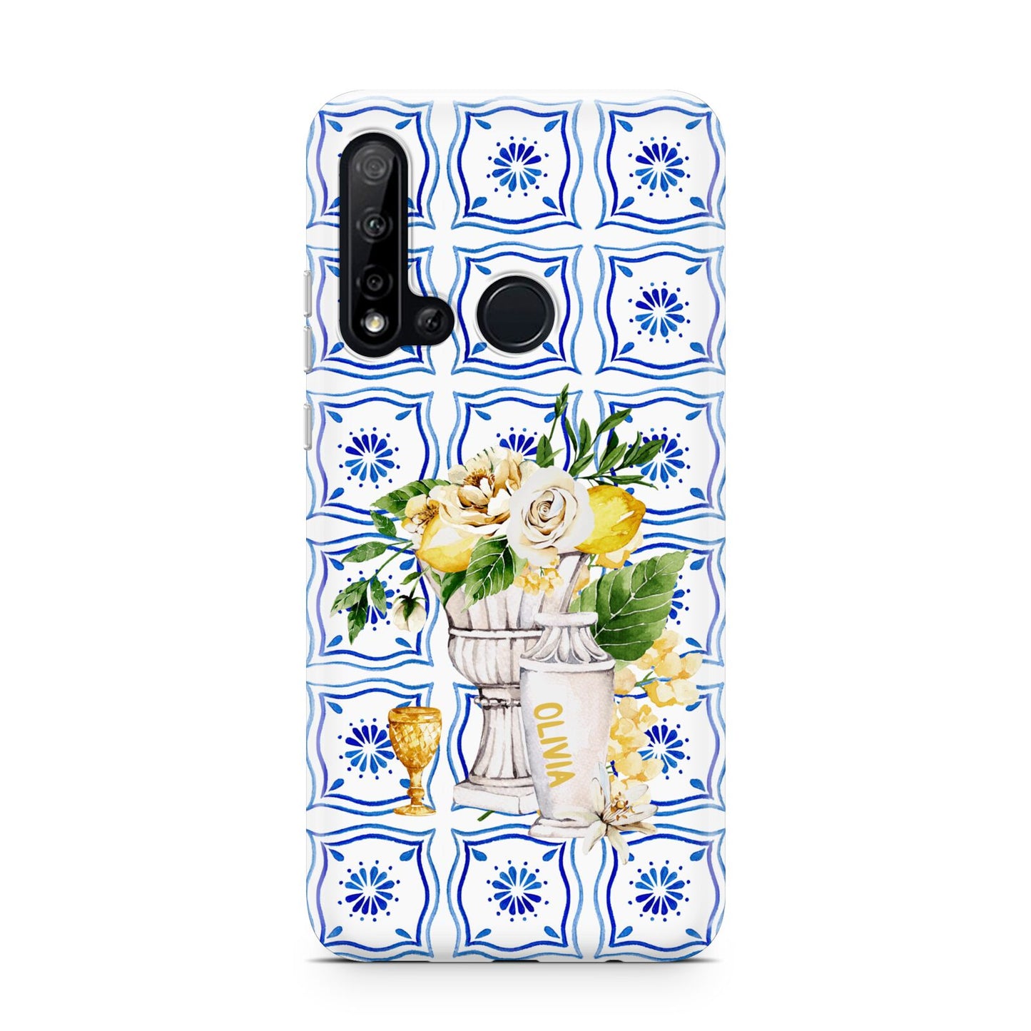 Personalised Greek Tiles Huawei P20 Lite 5G Phone Case