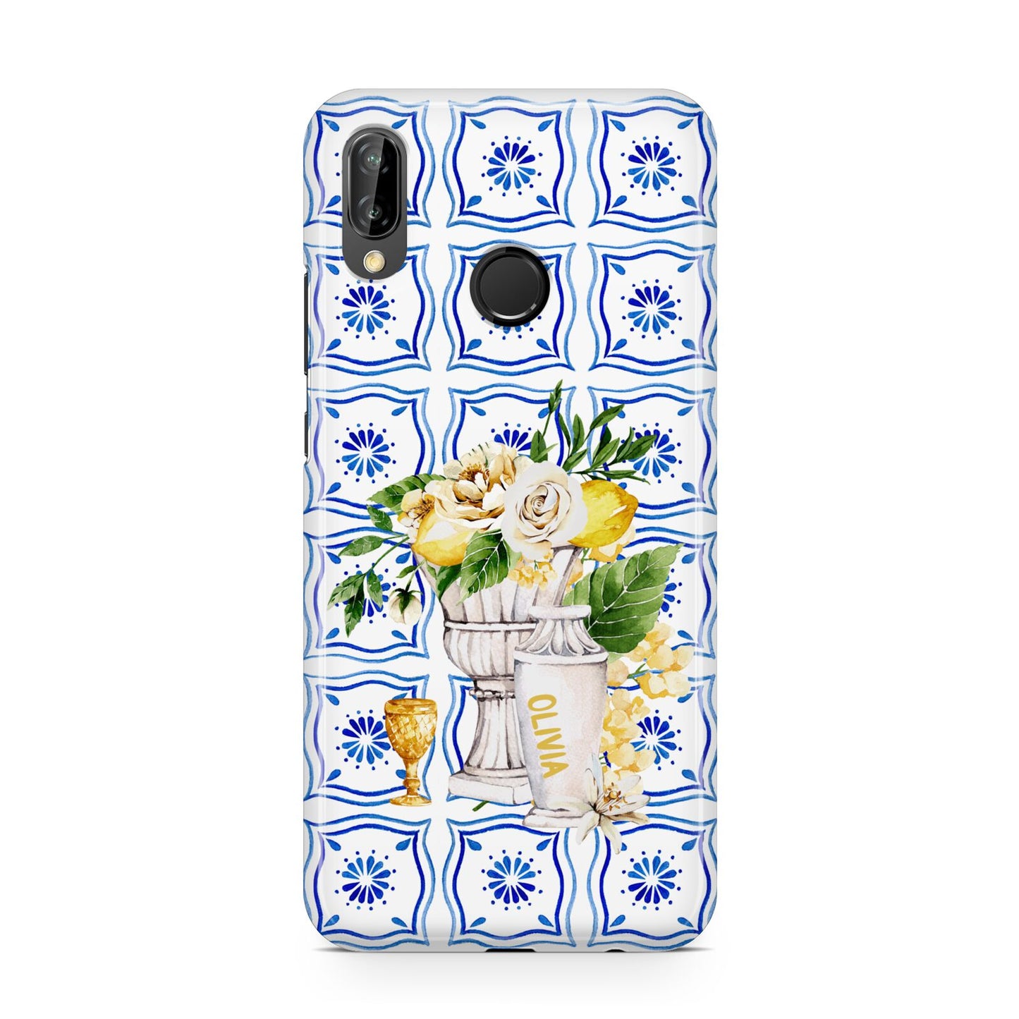 Personalised Greek Tiles Huawei P20 Lite Phone Case