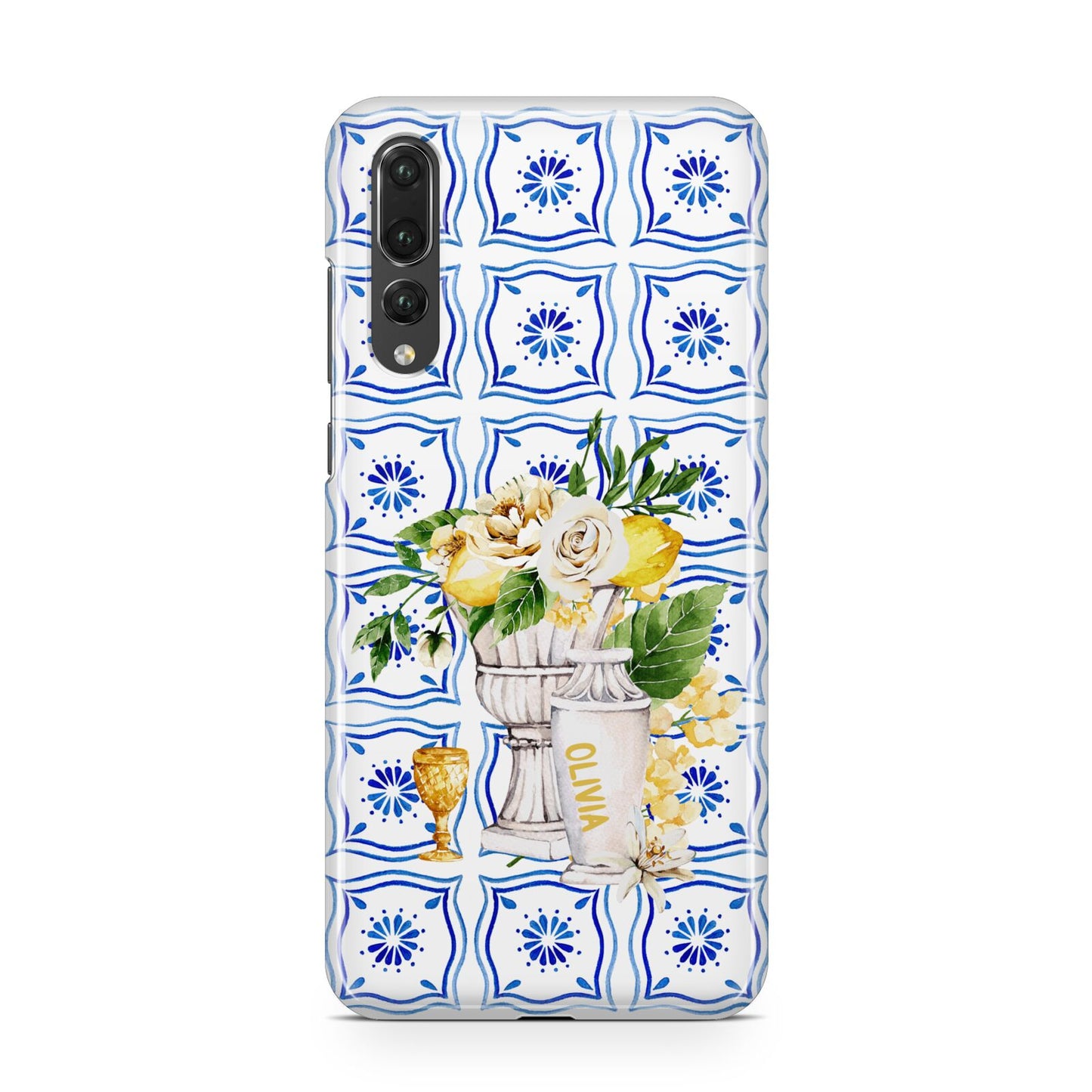 Personalised Greek Tiles Huawei P20 Pro Phone Case