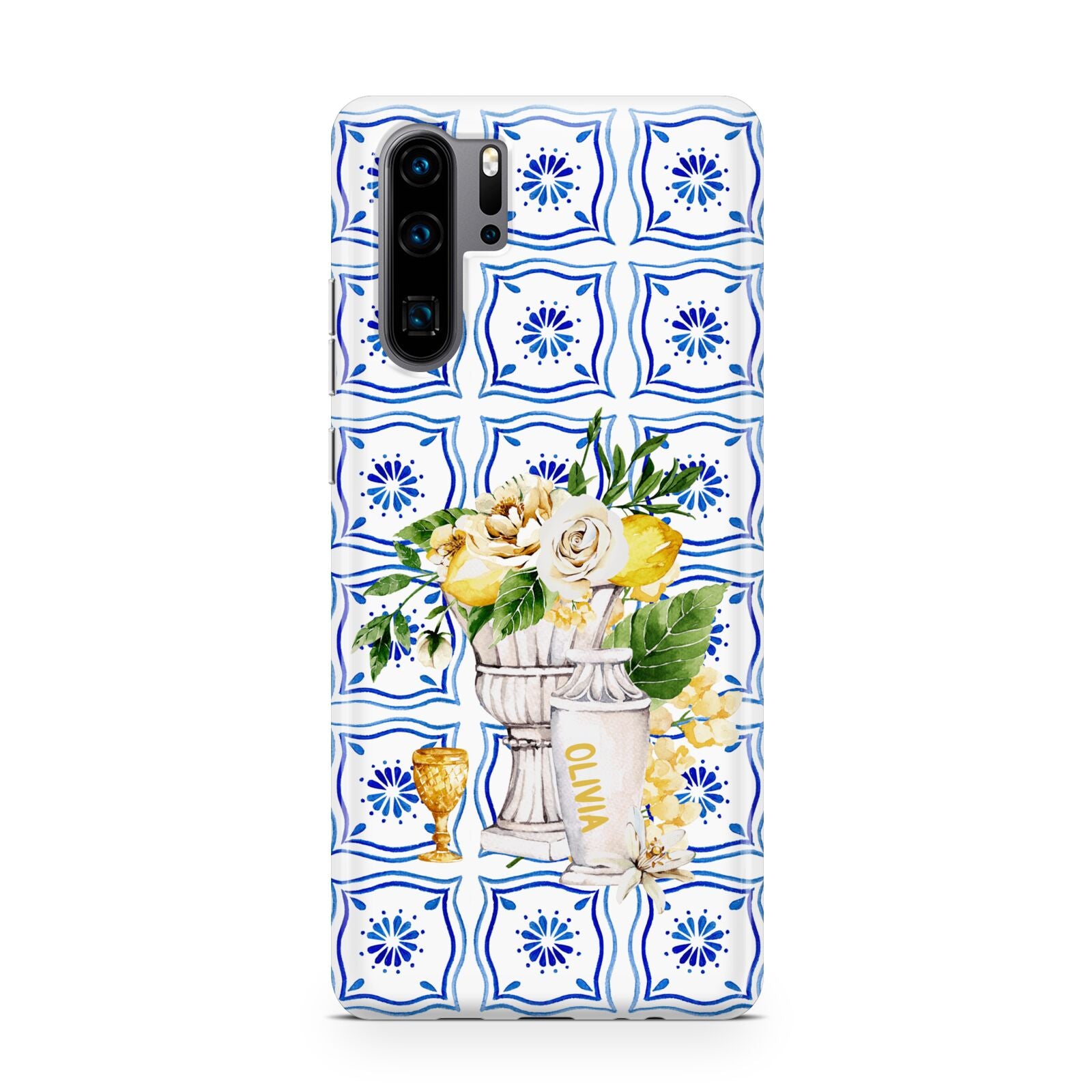 Personalised Greek Tiles Huawei P30 Pro Phone Case