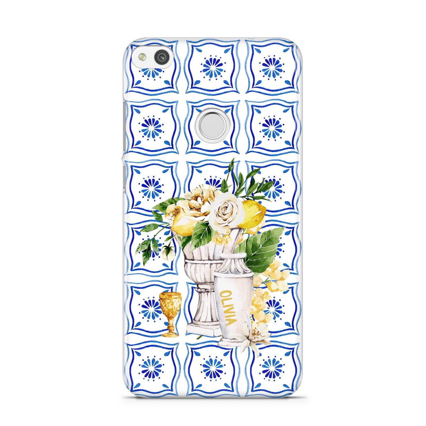 Personalised Greek Tiles Huawei P8 Lite Case