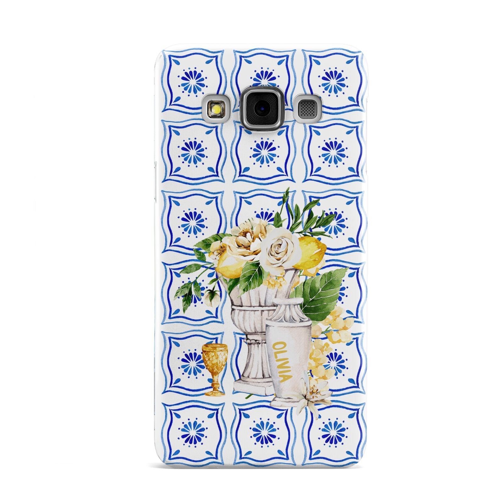 Personalised Greek Tiles Samsung Galaxy A3 Case