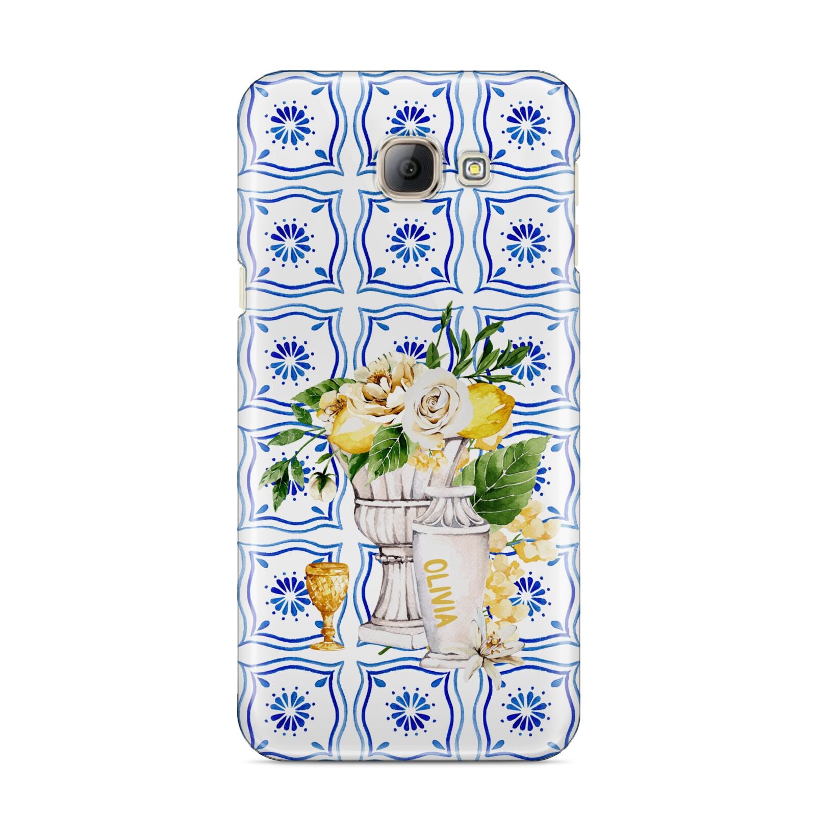 Personalised Greek Tiles Samsung Galaxy A8 2016 Case