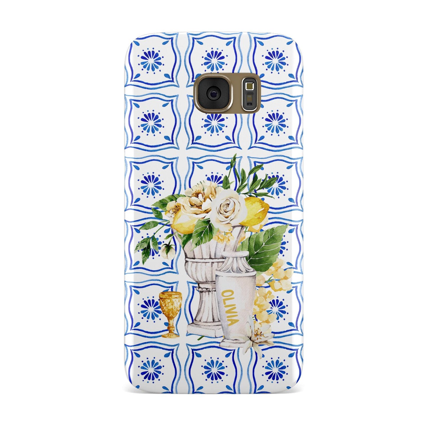 Personalised Greek Tiles Samsung Galaxy Case