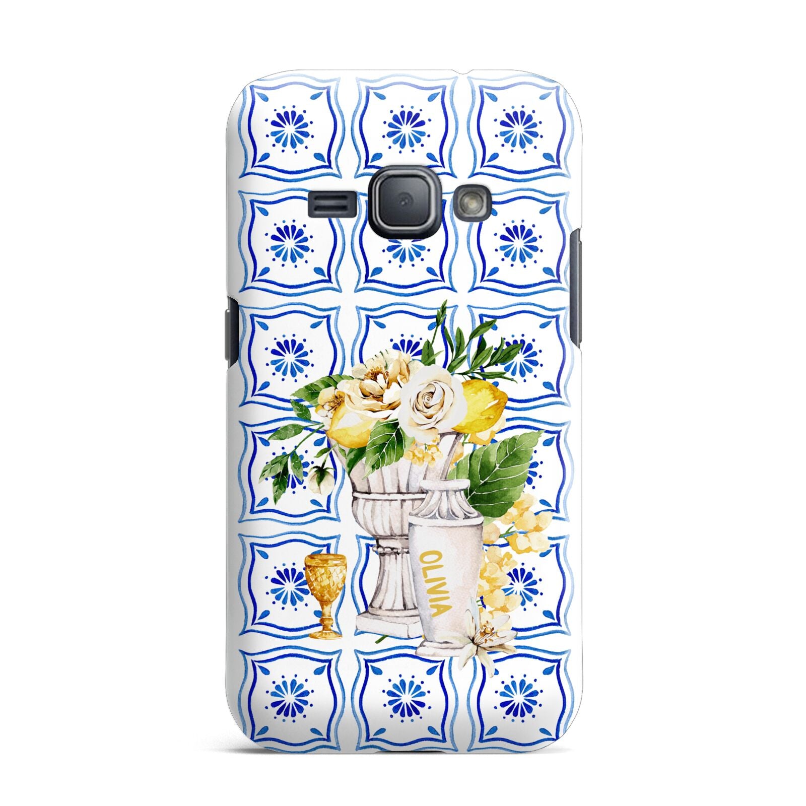 Personalised Greek Tiles Samsung Galaxy J1 2016 Case