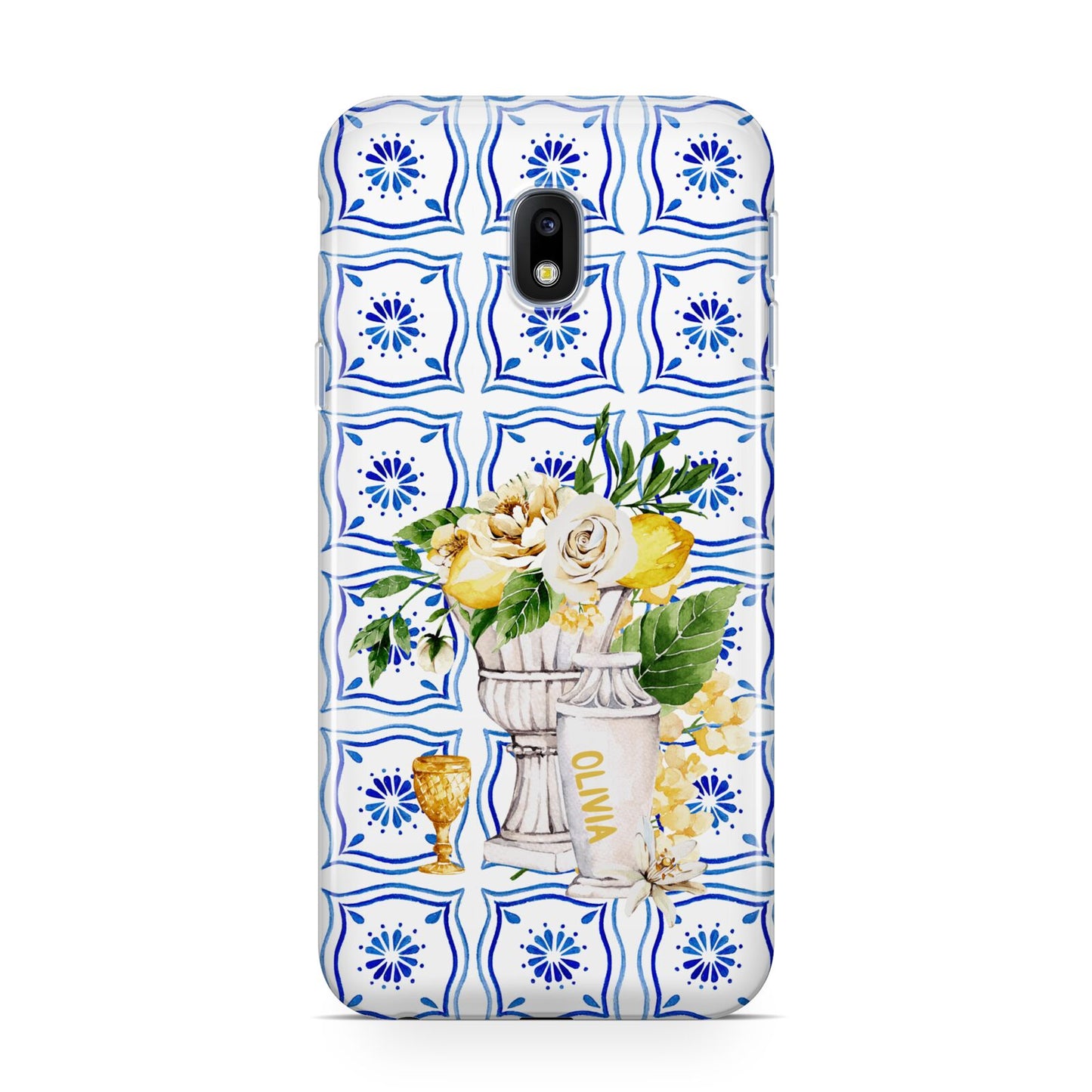 Personalised Greek Tiles Samsung Galaxy J3 2017 Case