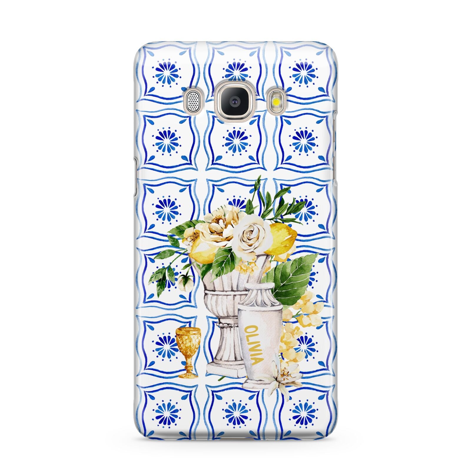 Personalised Greek Tiles Samsung Galaxy J5 2016 Case