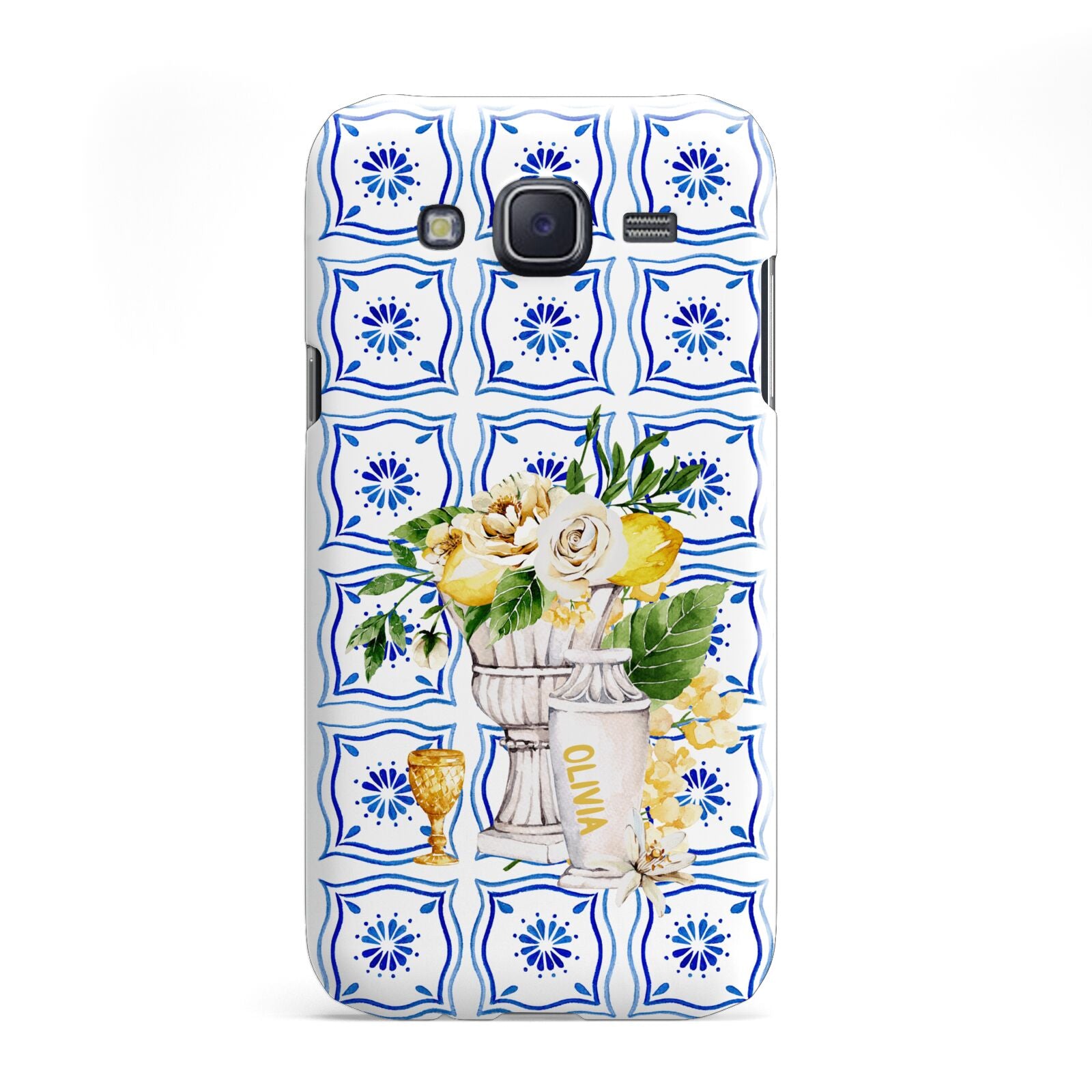 Personalised Greek Tiles Samsung Galaxy J5 Case