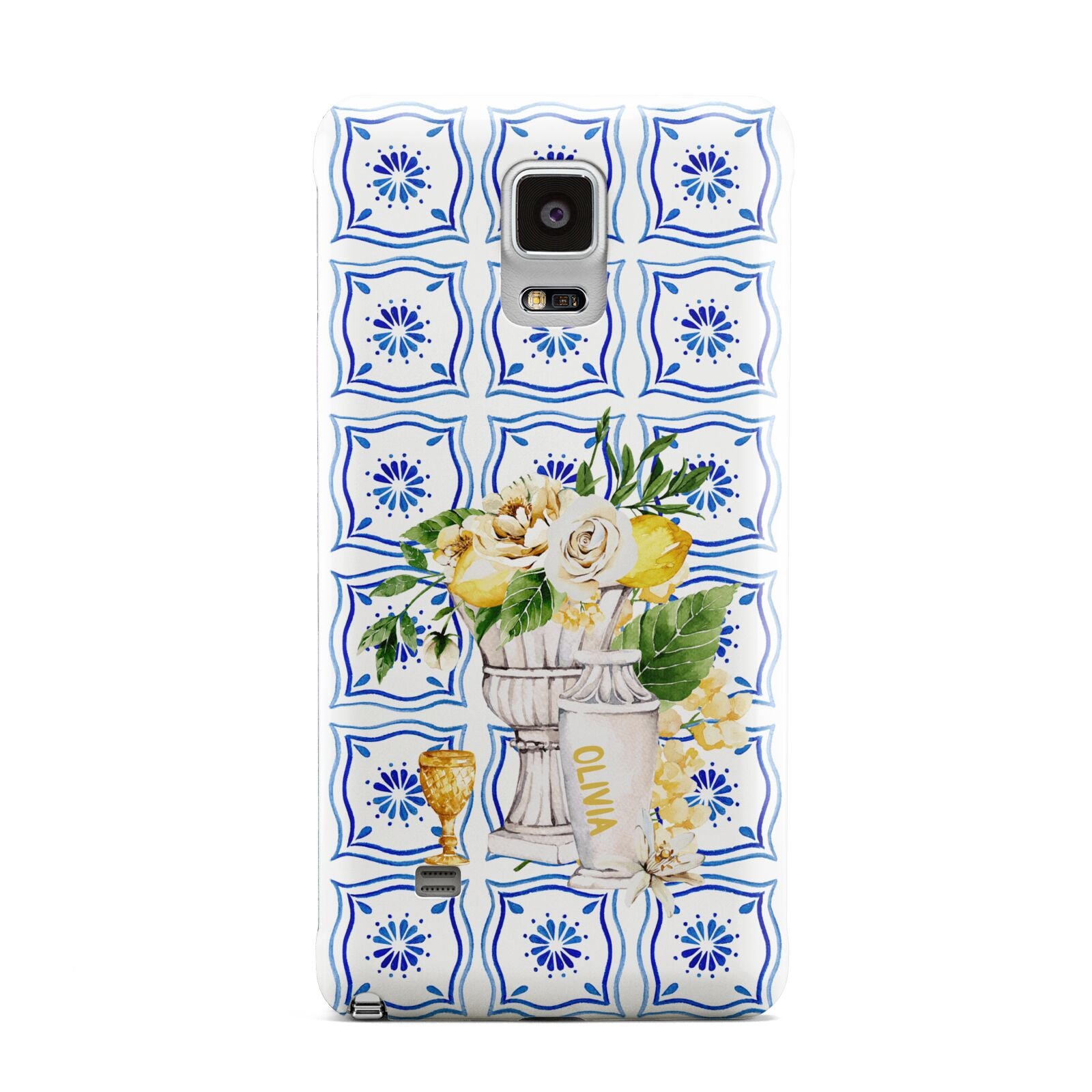 Personalised Greek Tiles Samsung Galaxy Note 4 Case