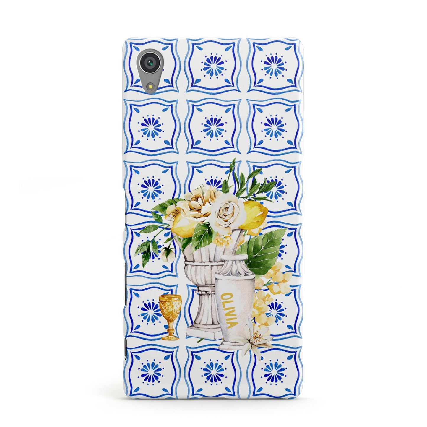 Personalised Greek Tiles Sony Xperia Case