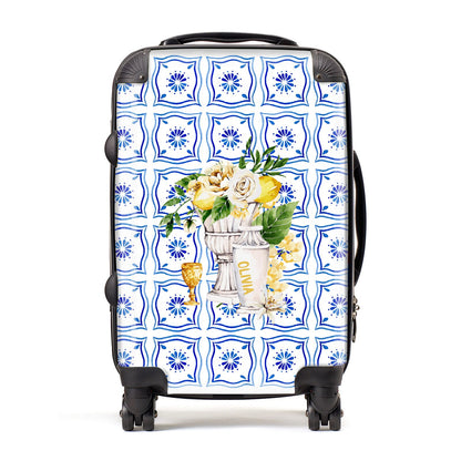 Personalised Greek Tiles Suitcase