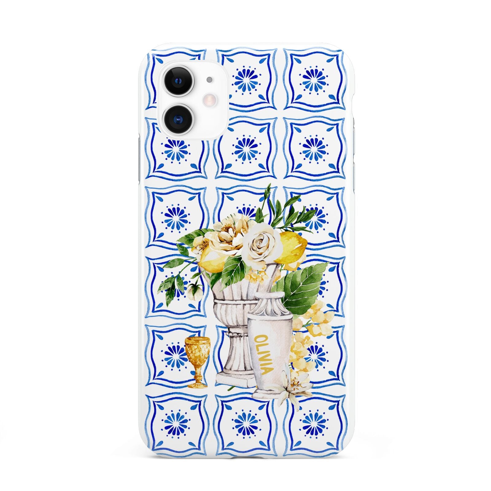 Personalised Greek Tiles iPhone 11 3D Tough Case