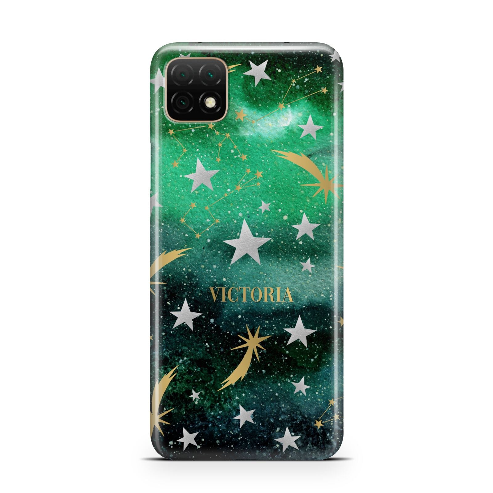 Personalised Green Cloud Stars Huawei Enjoy 20 Phone Case