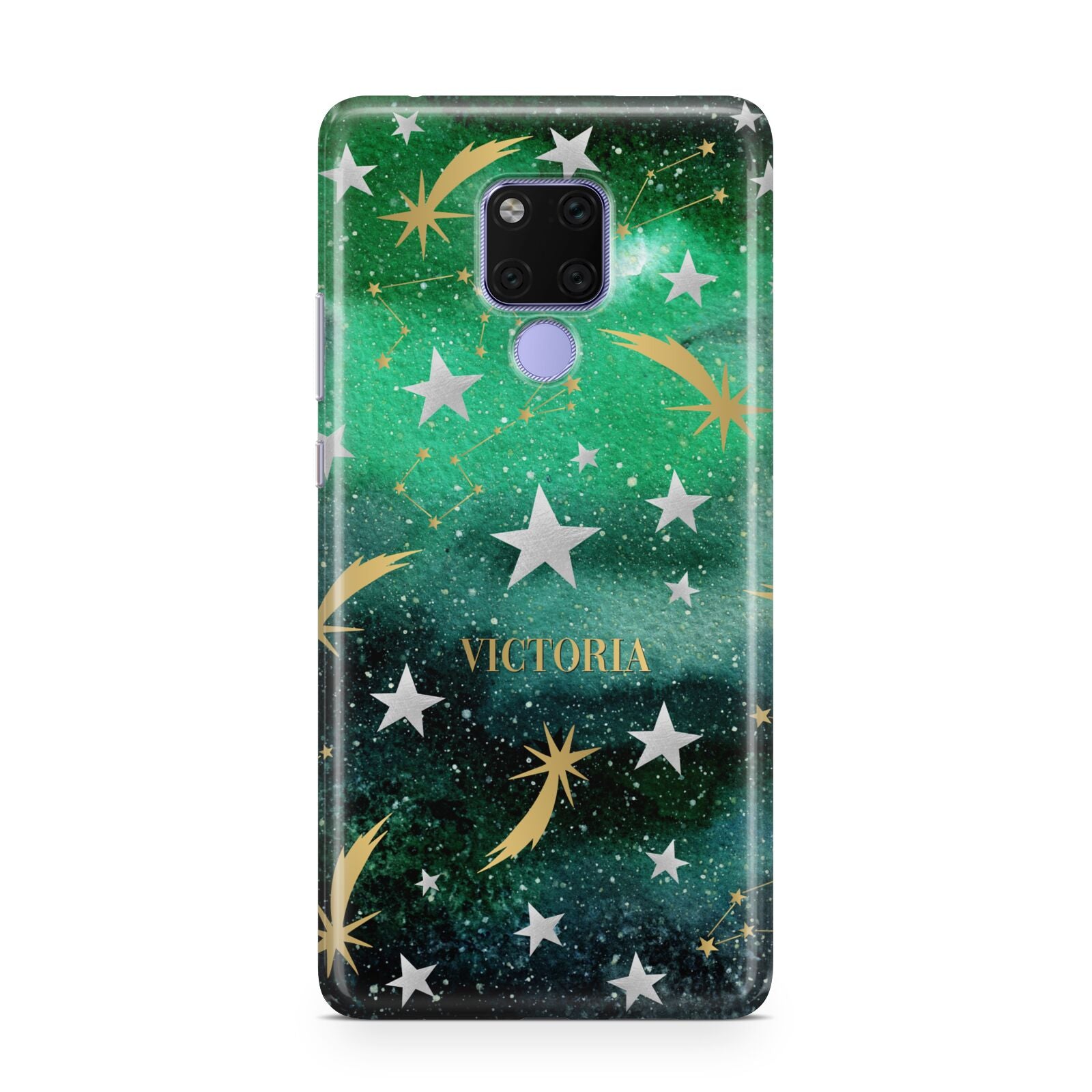 Personalised Green Cloud Stars Huawei Mate 20X Phone Case