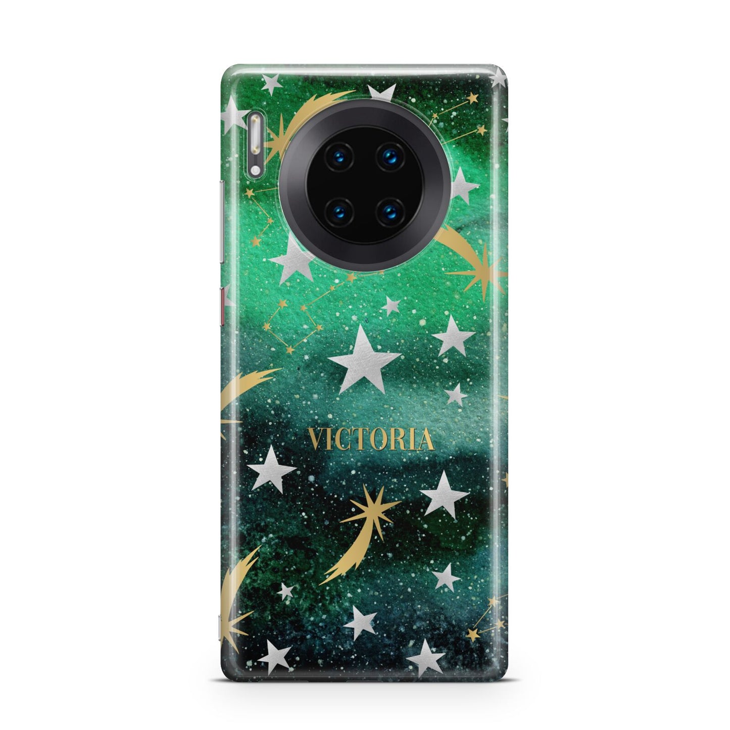 Personalised Green Cloud Stars Huawei Mate 30 Pro Phone Case