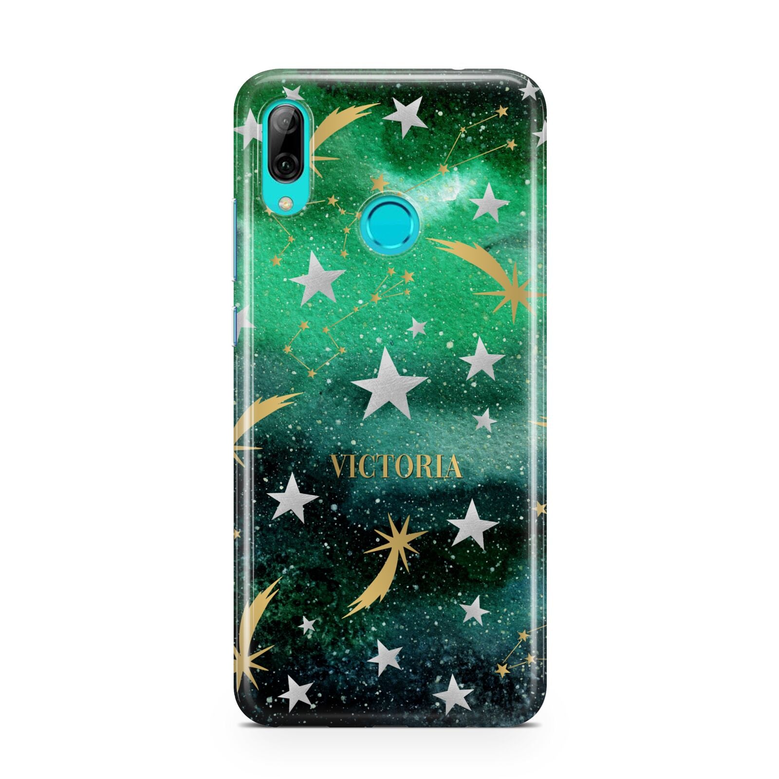 Personalised Green Cloud Stars Huawei P Smart 2019 Case