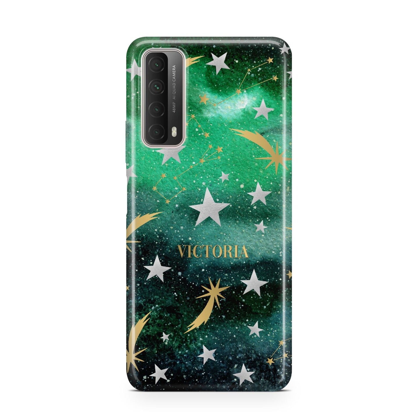 Personalised Green Cloud Stars Huawei P Smart 2021