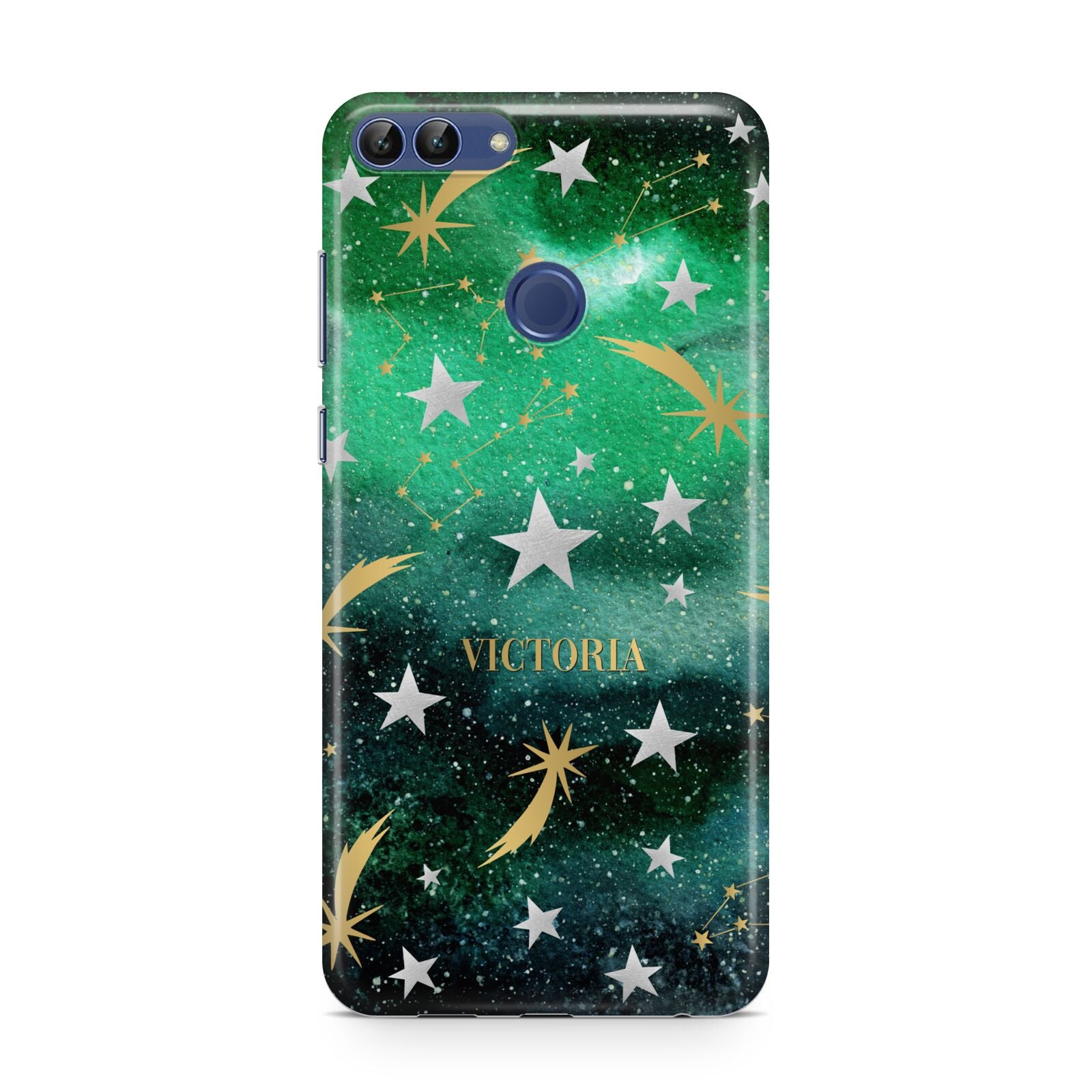 Personalised Green Cloud Stars Huawei P Smart Case