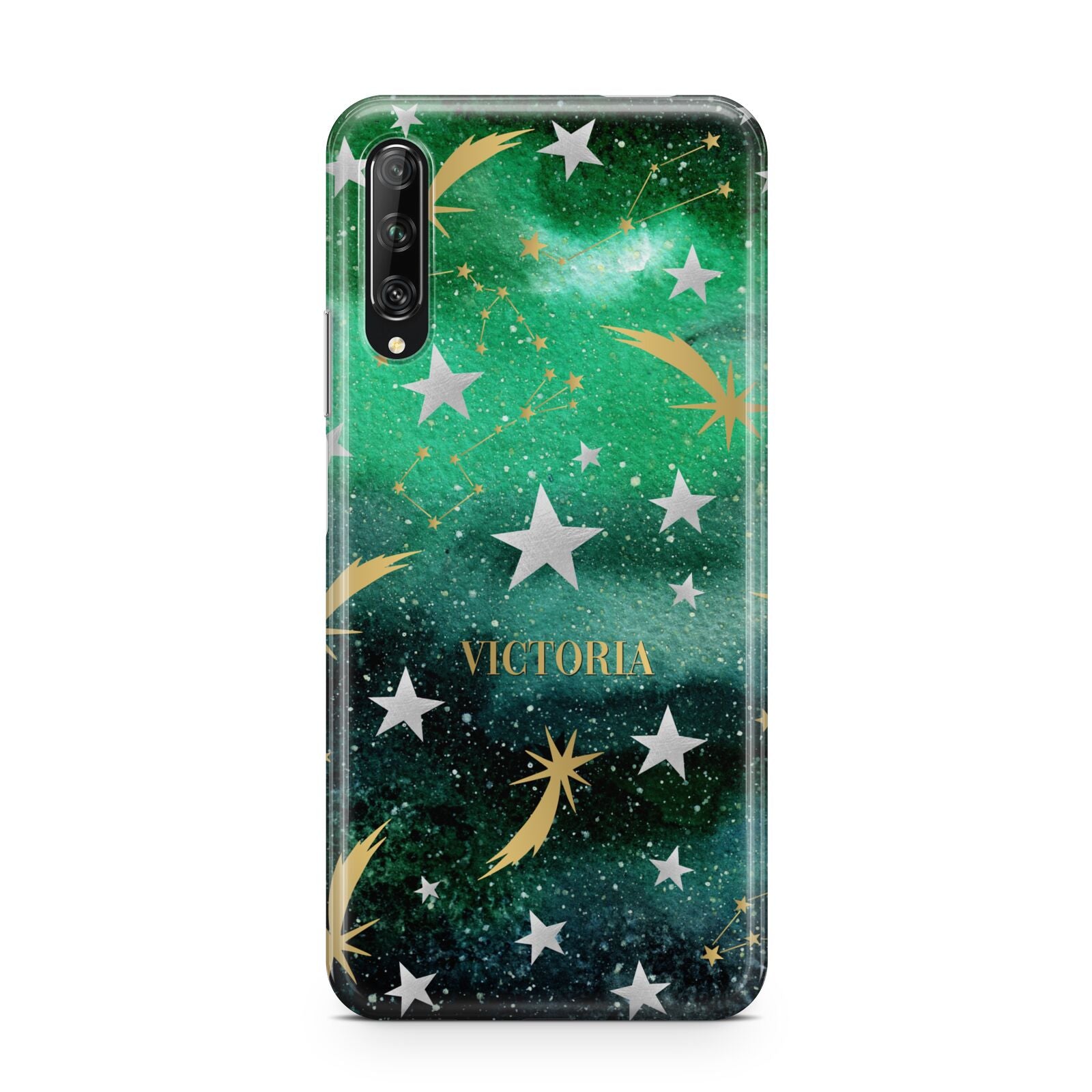 Personalised Green Cloud Stars Huawei P Smart Pro 2019