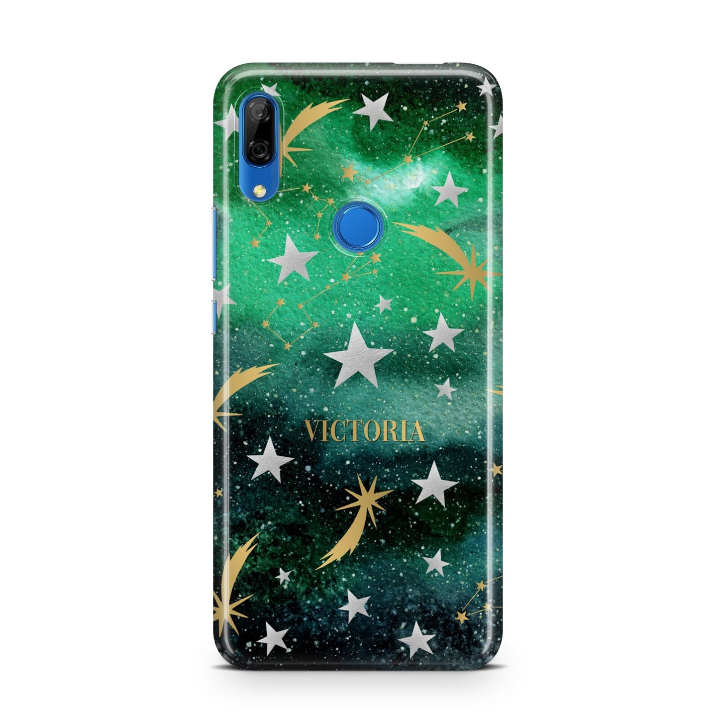 Personalised Green Cloud Stars Huawei P Smart Z