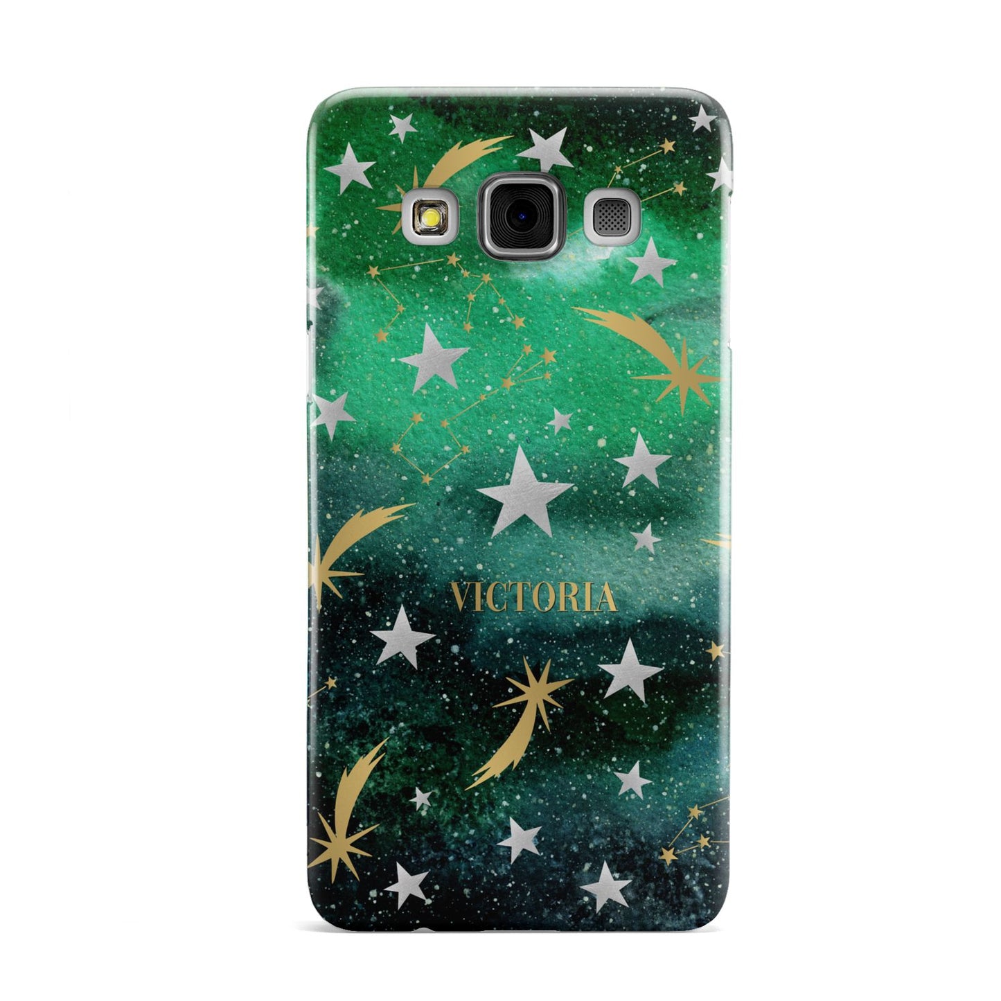 Personalised Green Cloud Stars Samsung Galaxy A3 Case