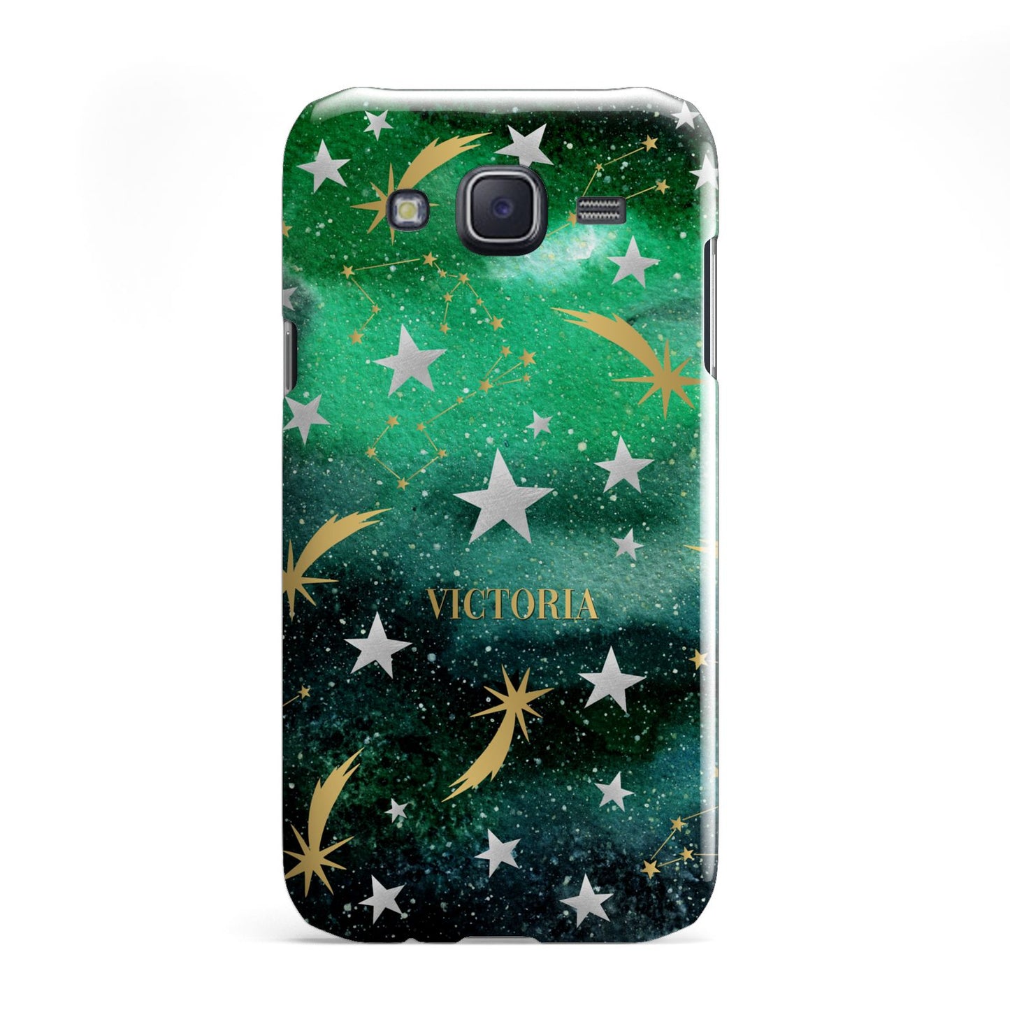 Personalised Green Cloud Stars Samsung Galaxy J5 Case