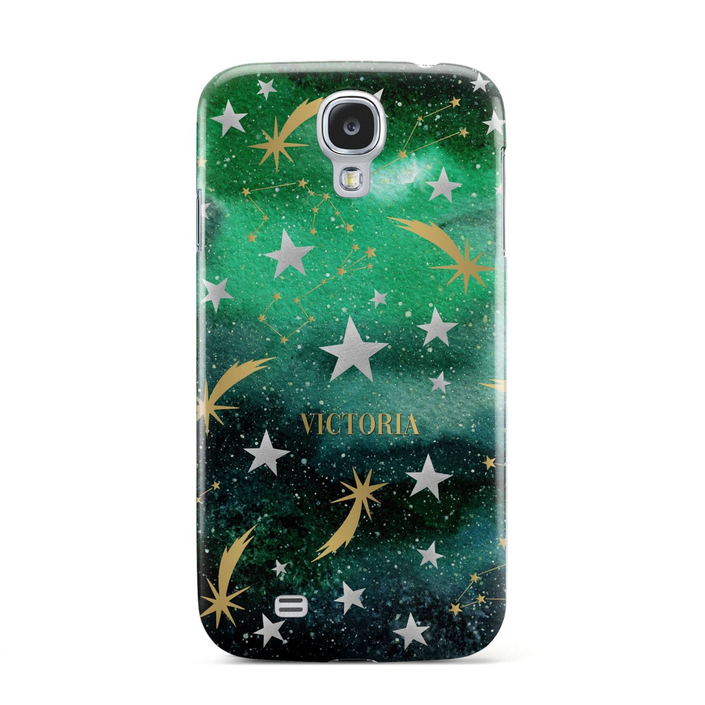 Personalised Green Cloud Stars Samsung Galaxy S4 Case