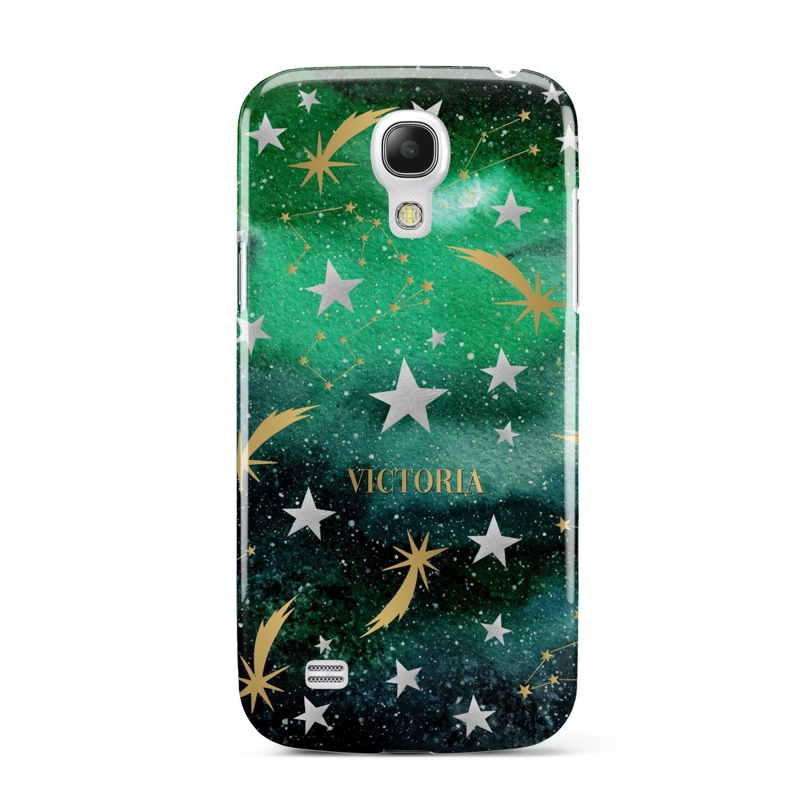 Personalised Green Cloud Stars Samsung Galaxy S4 Mini Case