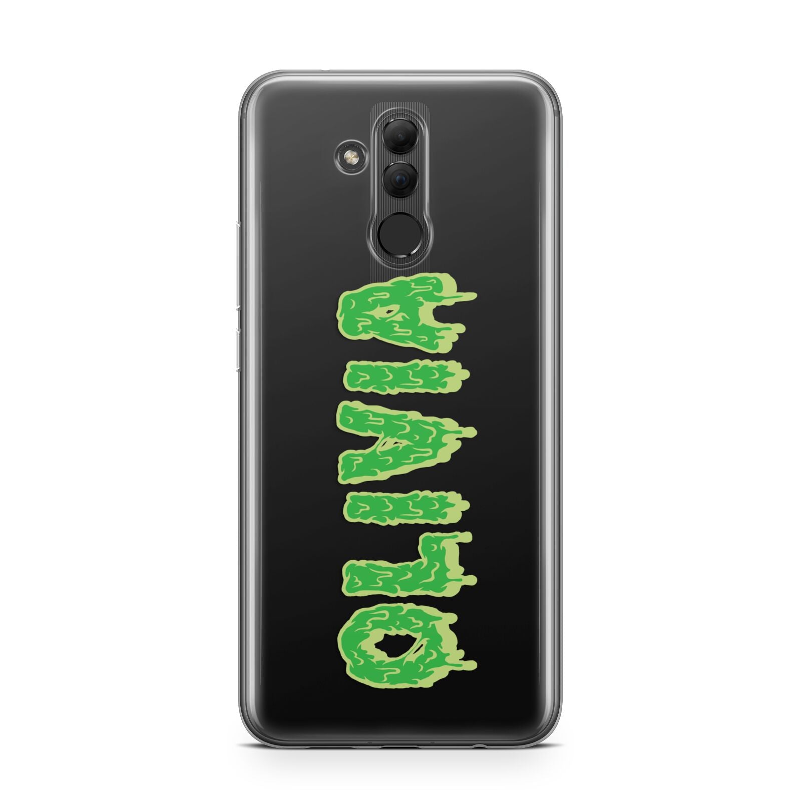 Personalised Green Halloween Slime Text Huawei Mate 20 Lite