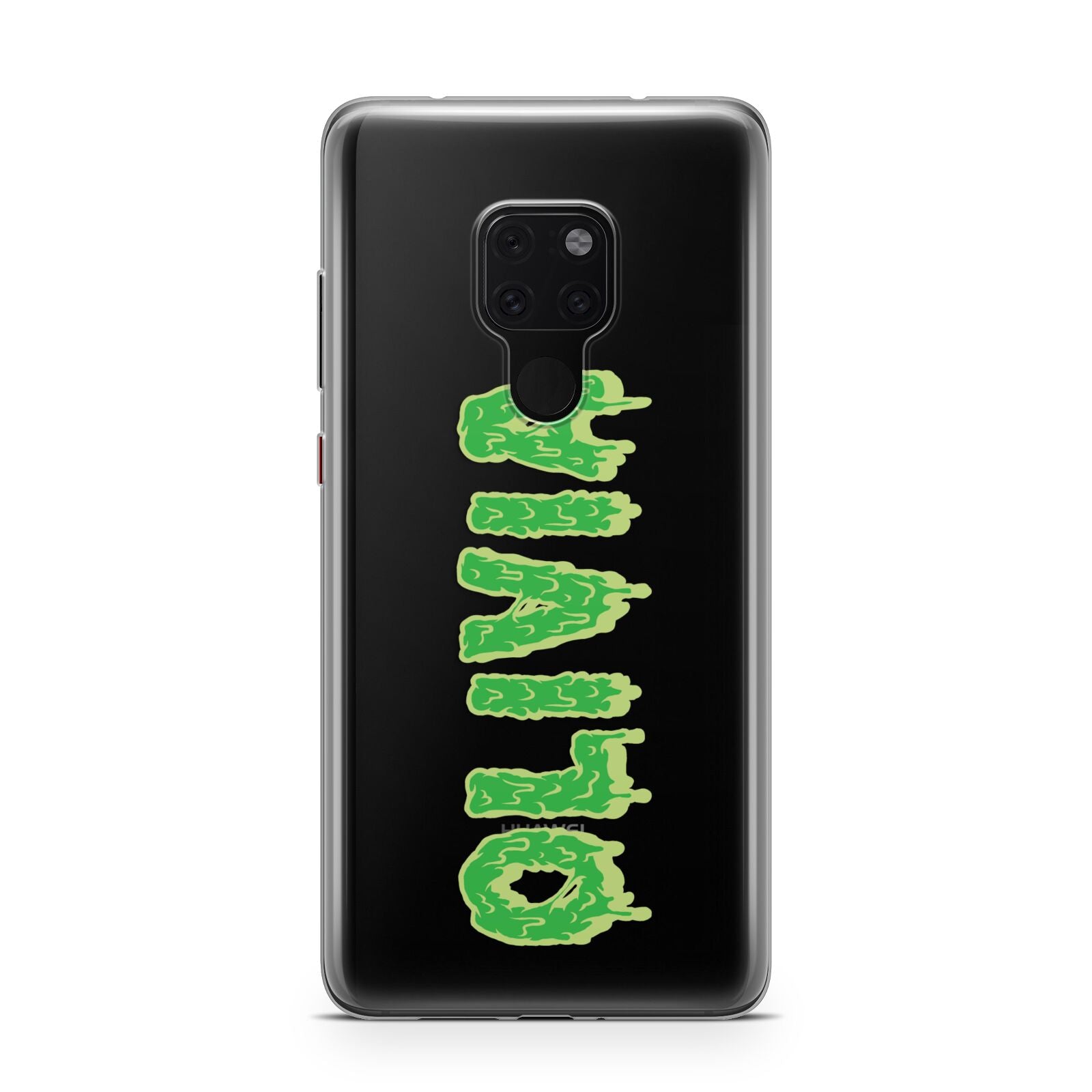 Personalised Green Halloween Slime Text Huawei Mate 20 Phone Case