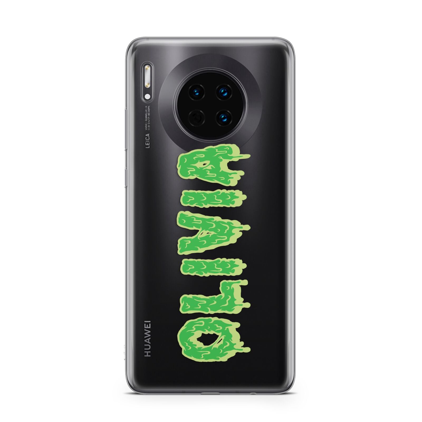 Personalised Green Halloween Slime Text Huawei Mate 30