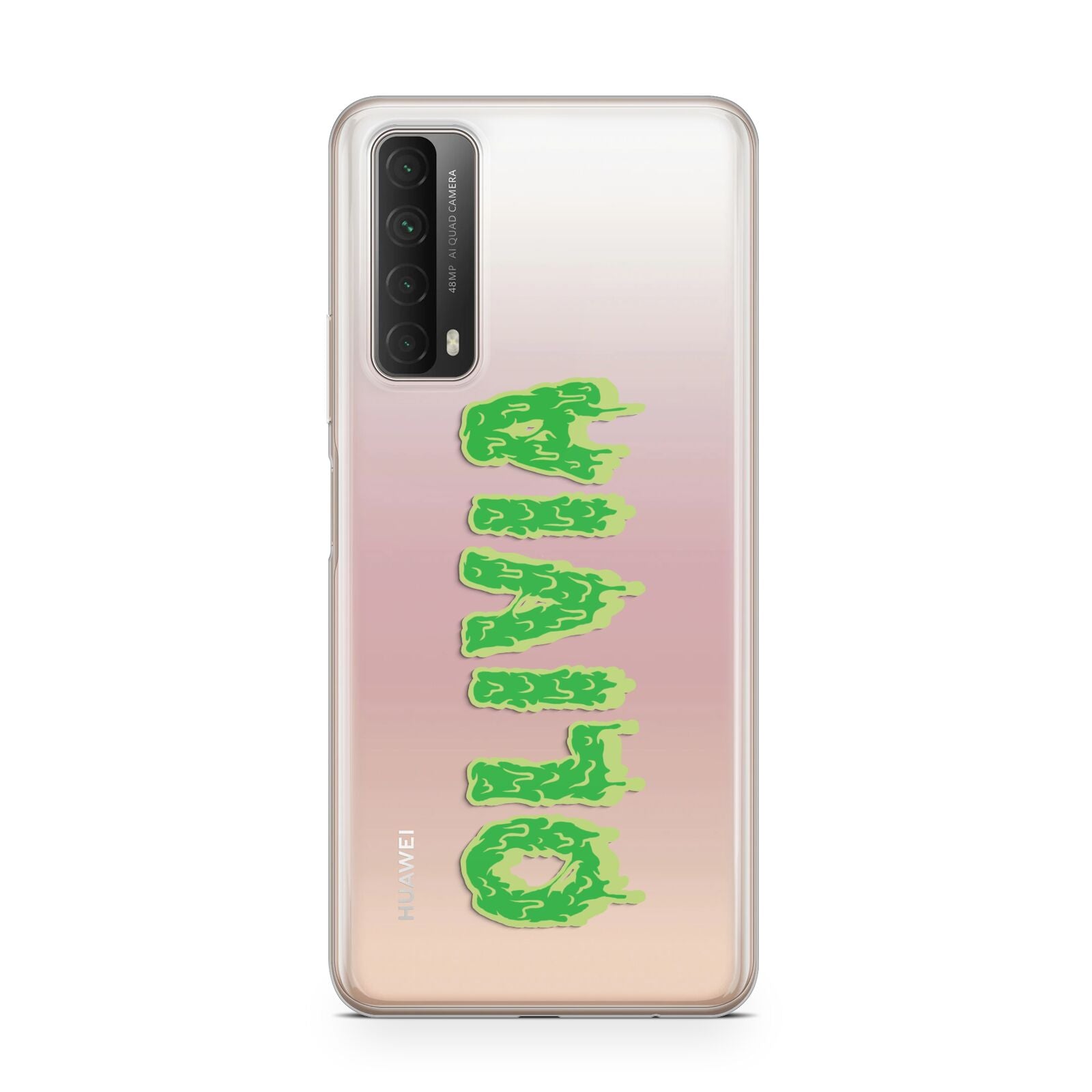 Personalised Green Halloween Slime Text Huawei P Smart 2021