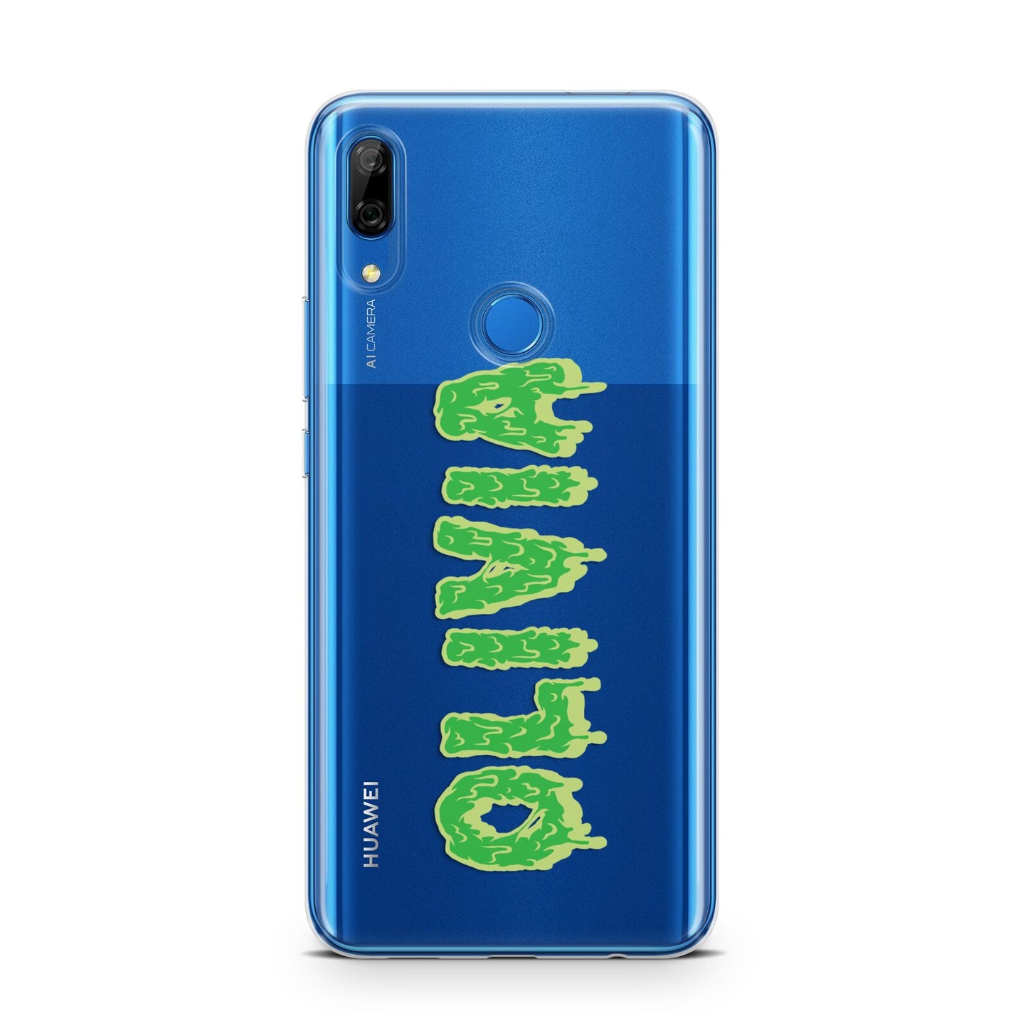 Personalised Green Halloween Slime Text Huawei P Smart Z