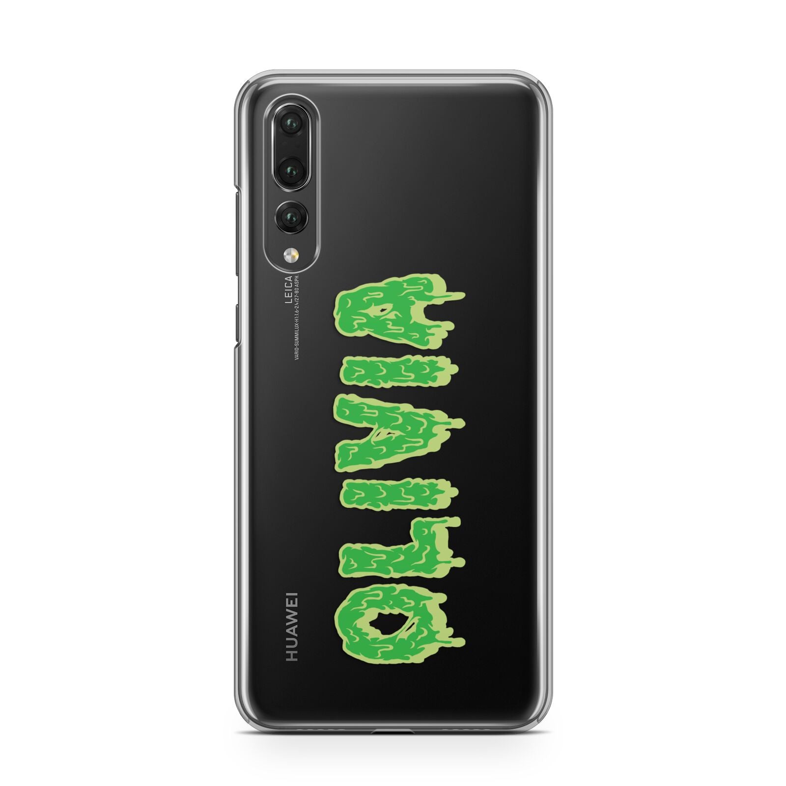 Personalised Green Halloween Slime Text Huawei P20 Pro Phone Case