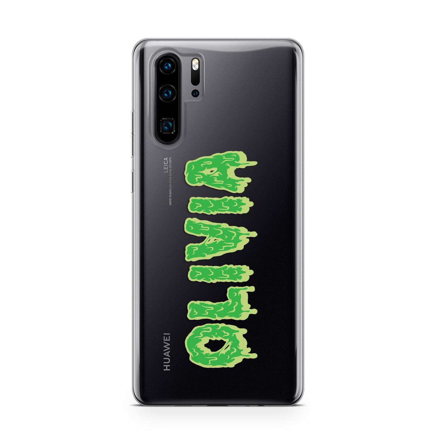 Personalised Green Halloween Slime Text Huawei P30 Pro Phone Case