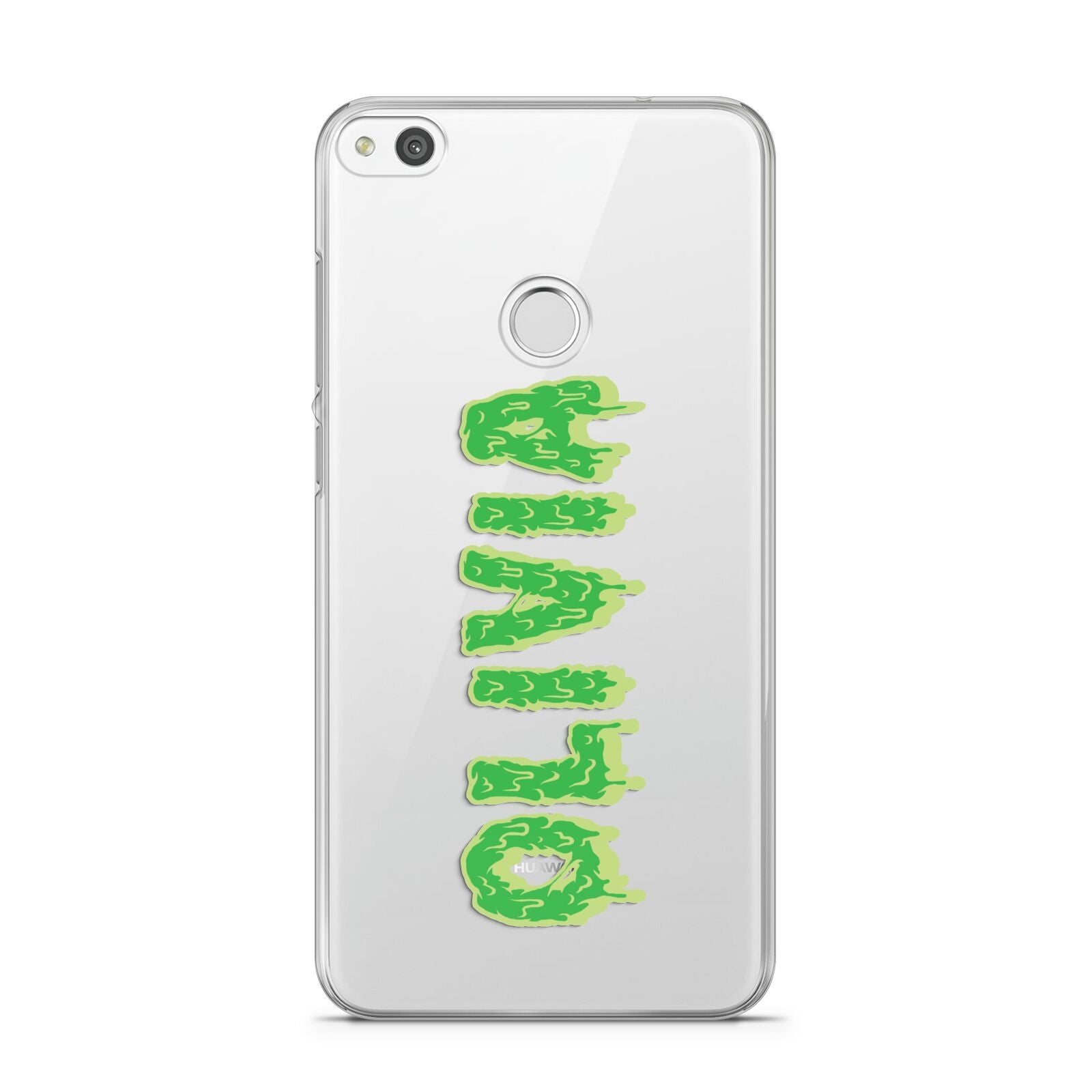 Personalised Green Halloween Slime Text Huawei P8 Lite Case