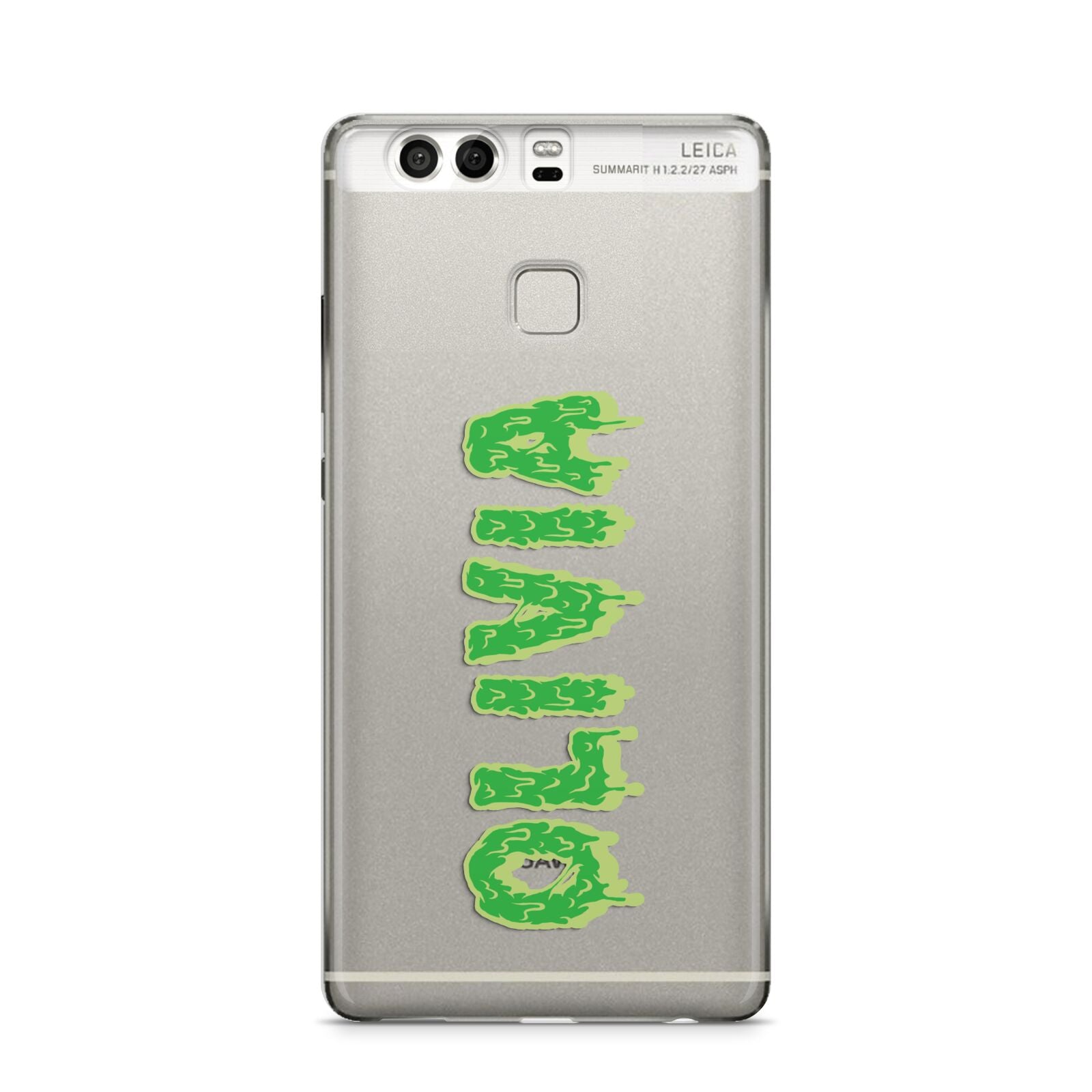 Personalised Green Halloween Slime Text Huawei P9 Case