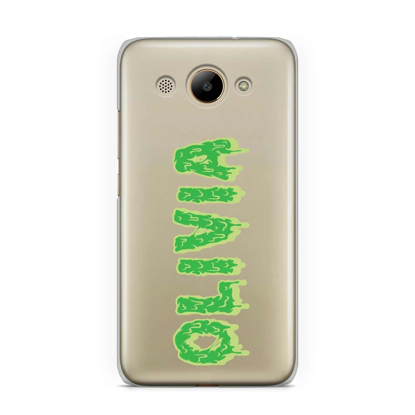 Personalised Green Halloween Slime Text Huawei Y3 2017